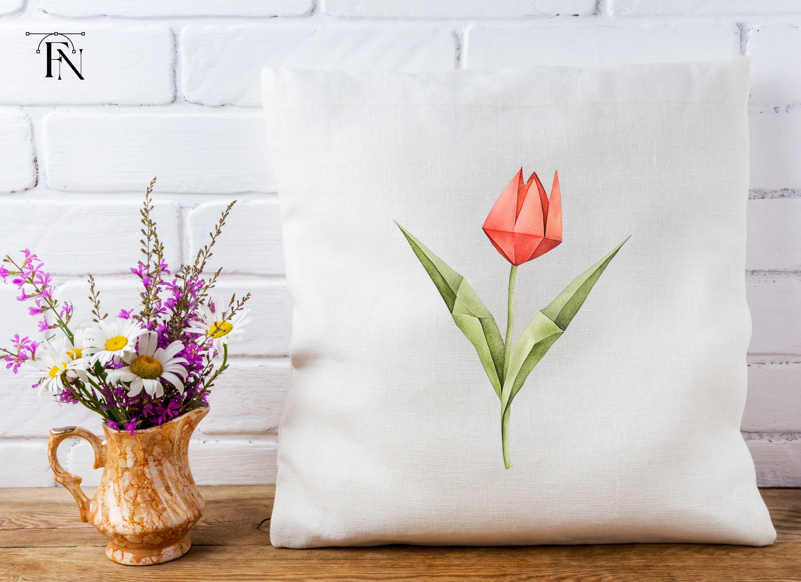 Elegant Origami Tulip Clipart Bundle - Image 5