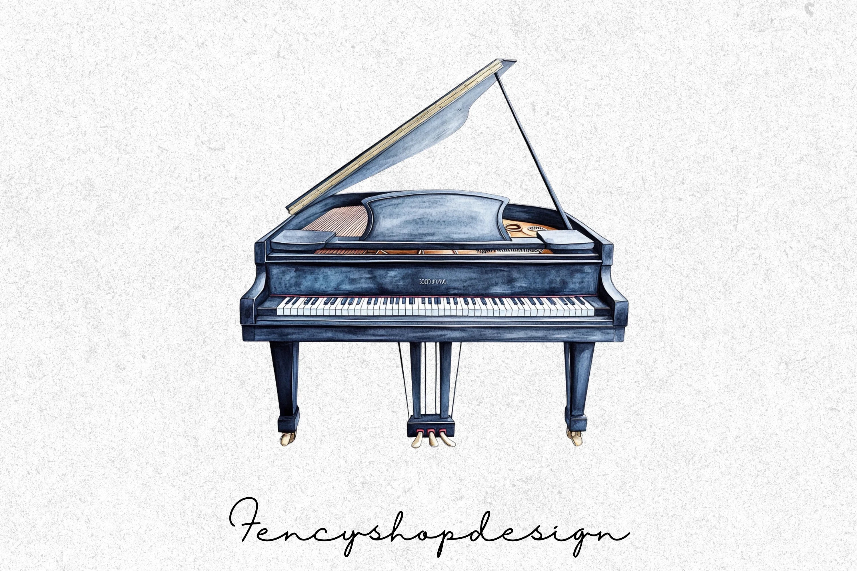 Elegant Piano Clipart Bundle - Image 2