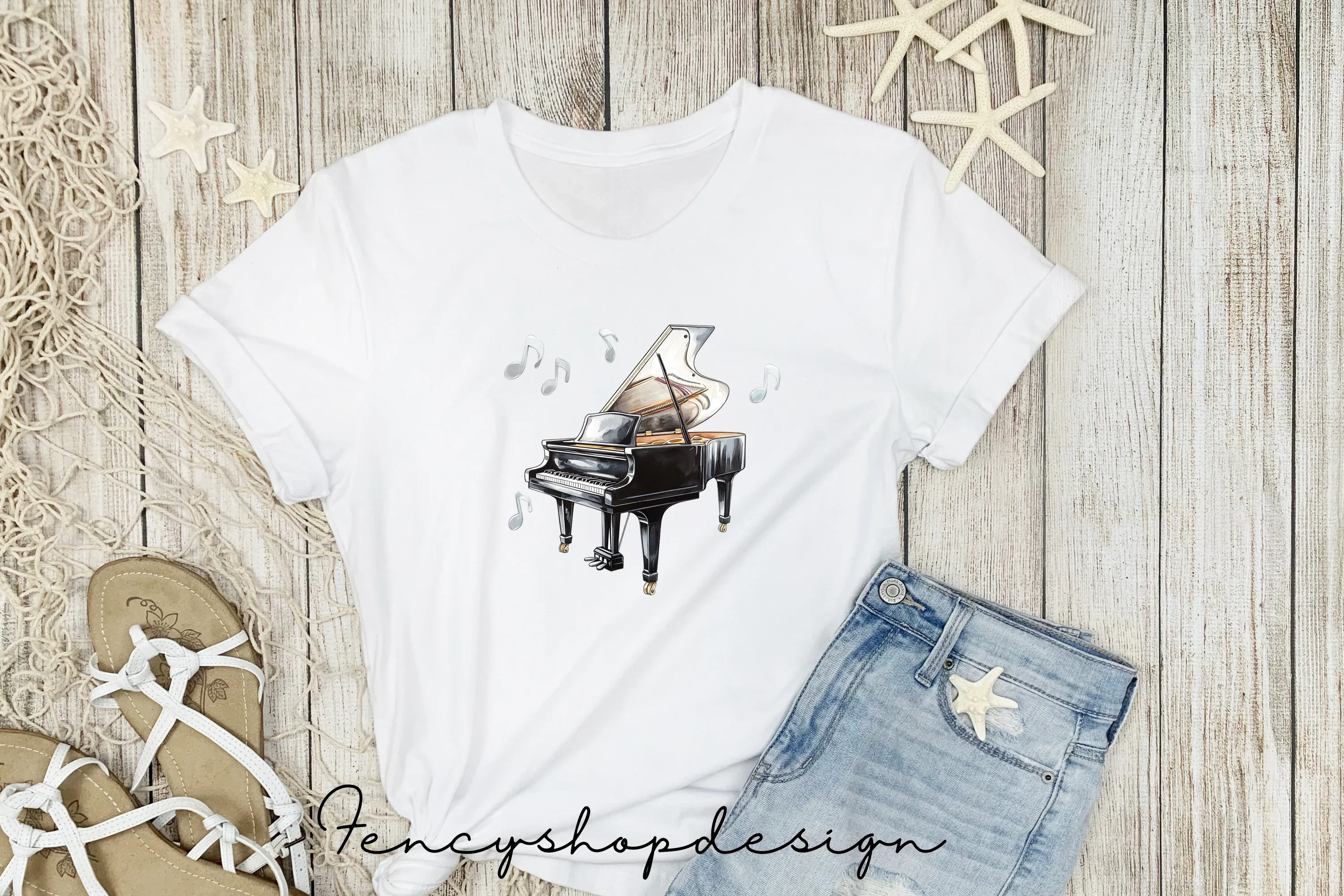 Elegant Piano Clipart Bundle - Image 3