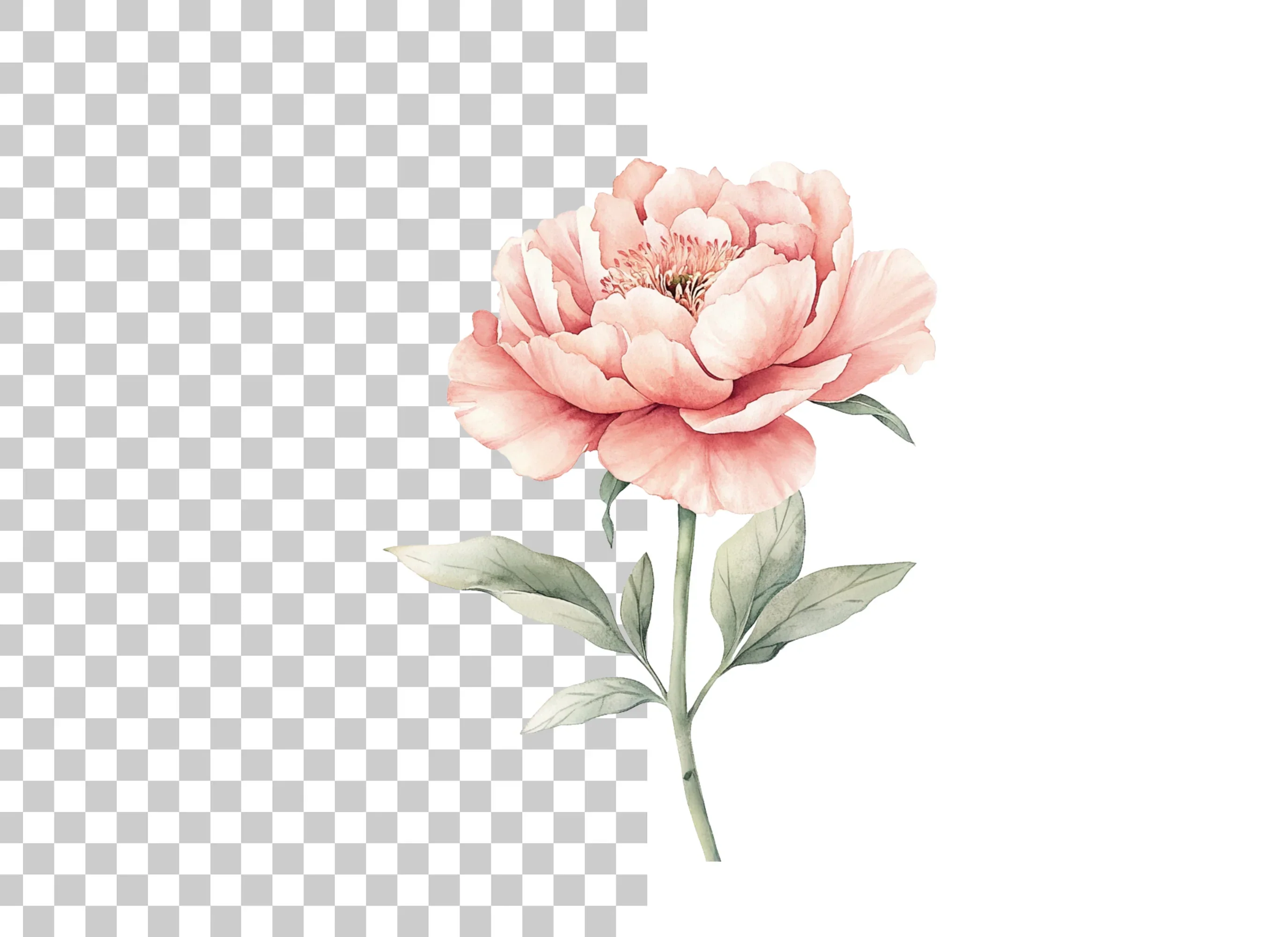 Elegant Pink Peony Clipart Bundle - Image 2