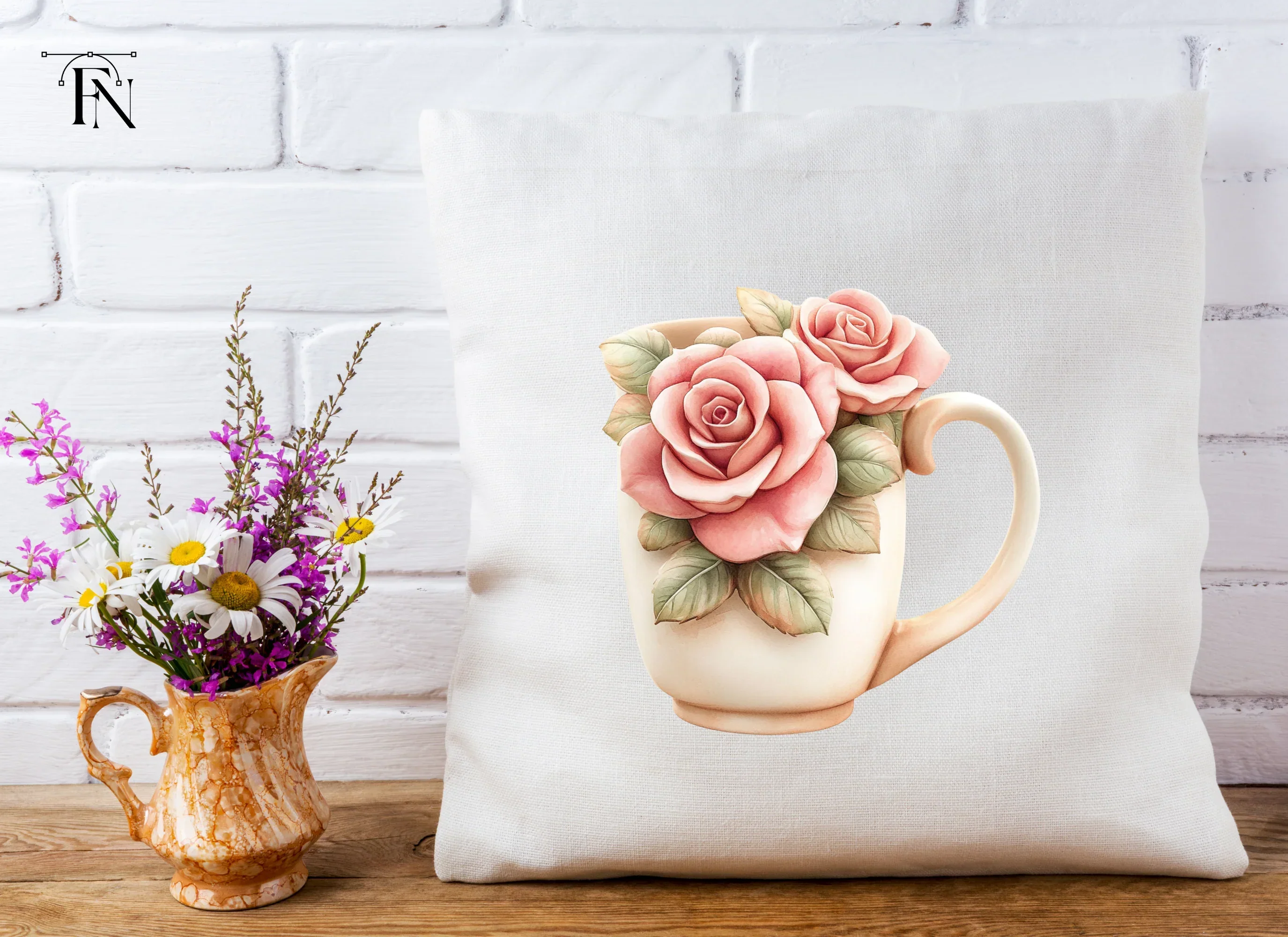 Elegant Pink Rose Clipart Bundle - Image 4