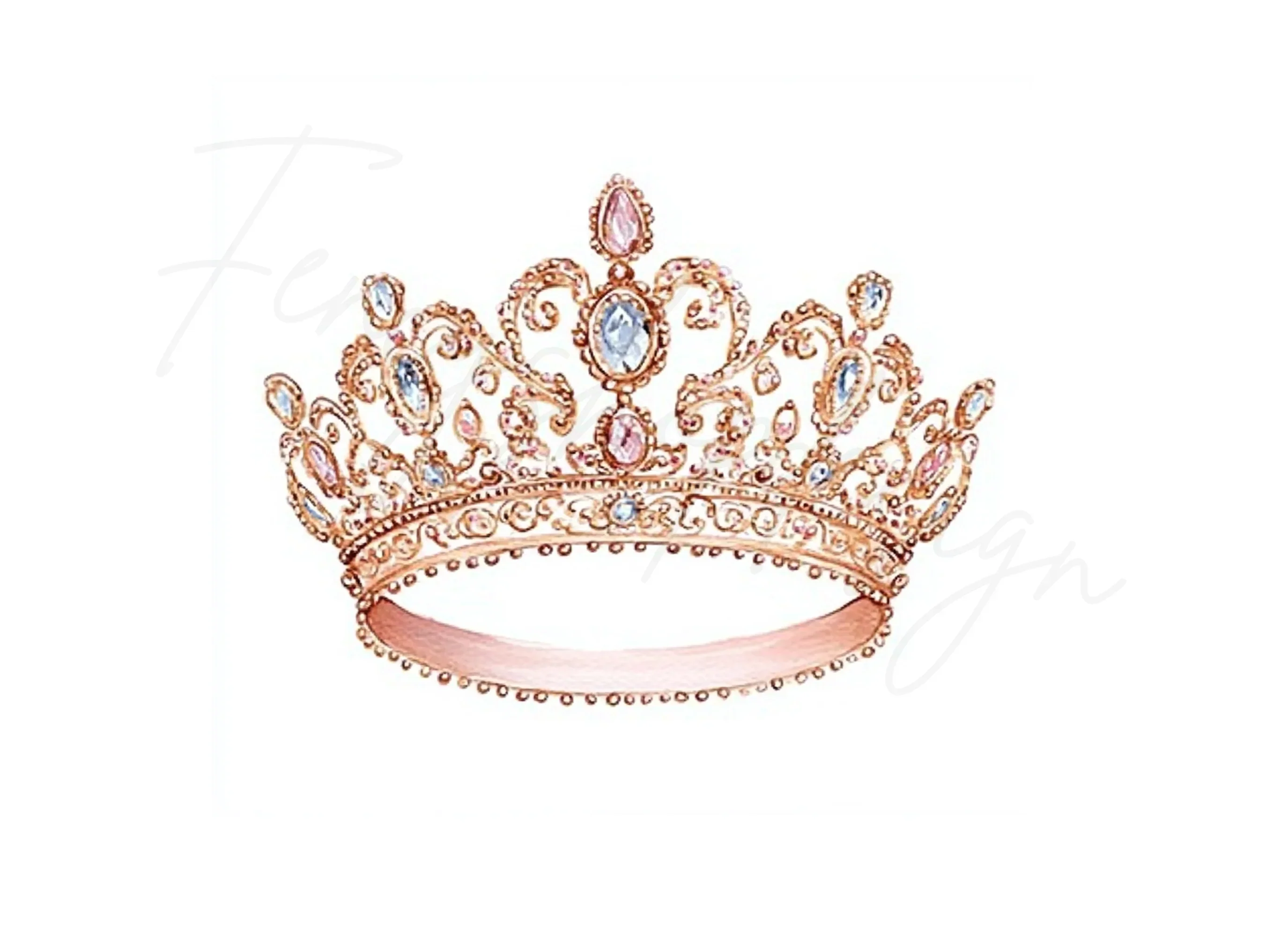Elegant Princess Crown Clipart Bundle - Image 3