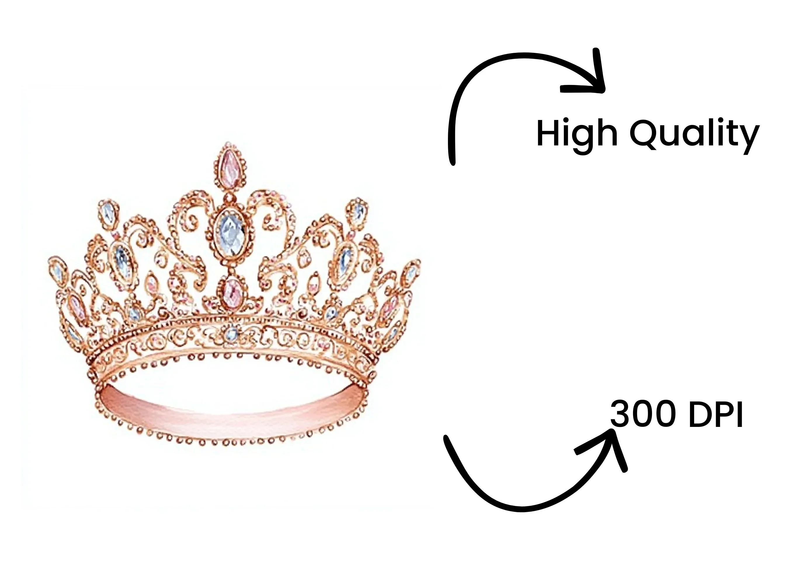 Elegant Princess Crown Clipart Bundle - Image 4