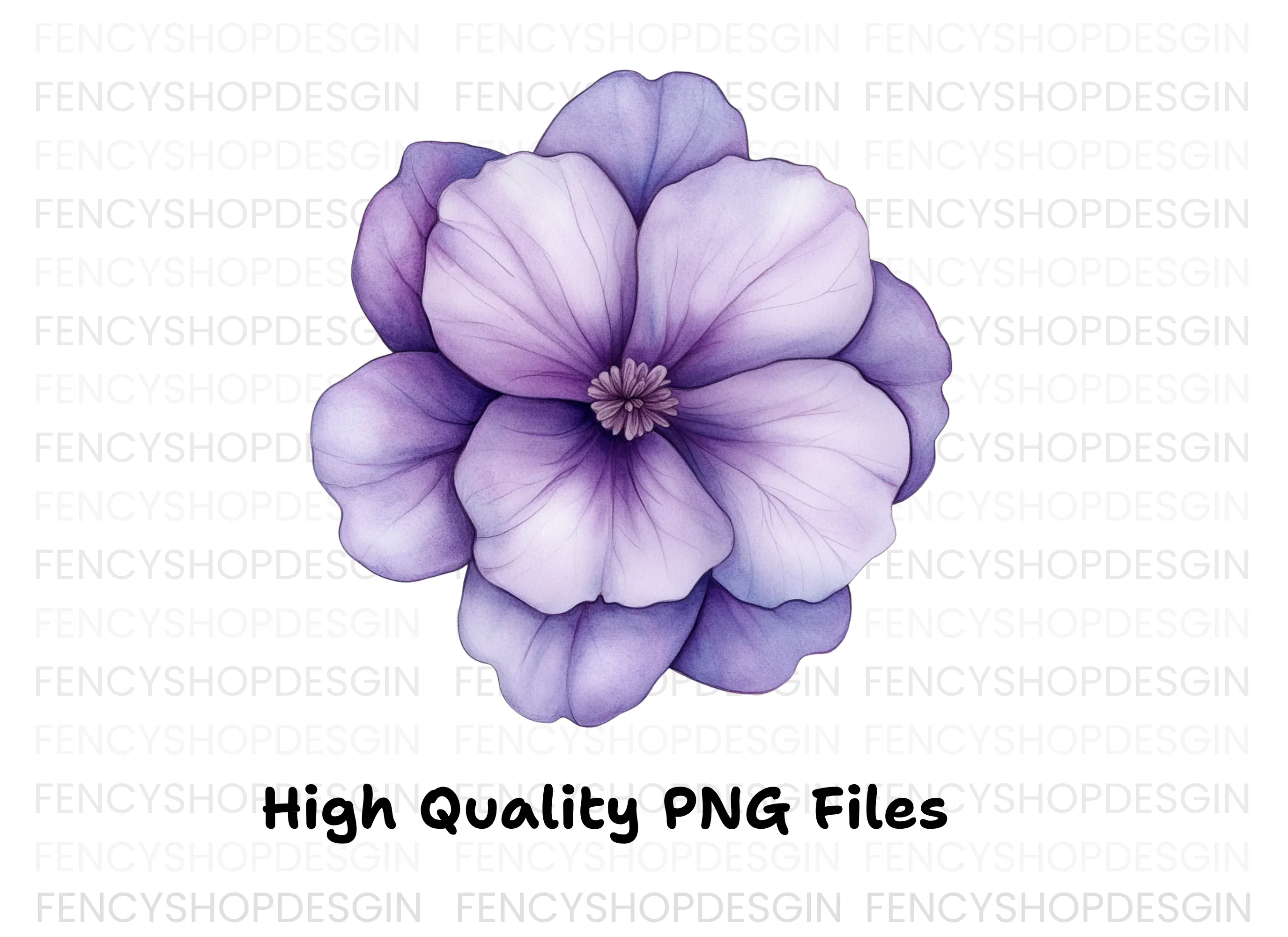 Elegant Purple Anemone Flower Clipart Bundle - Image 3