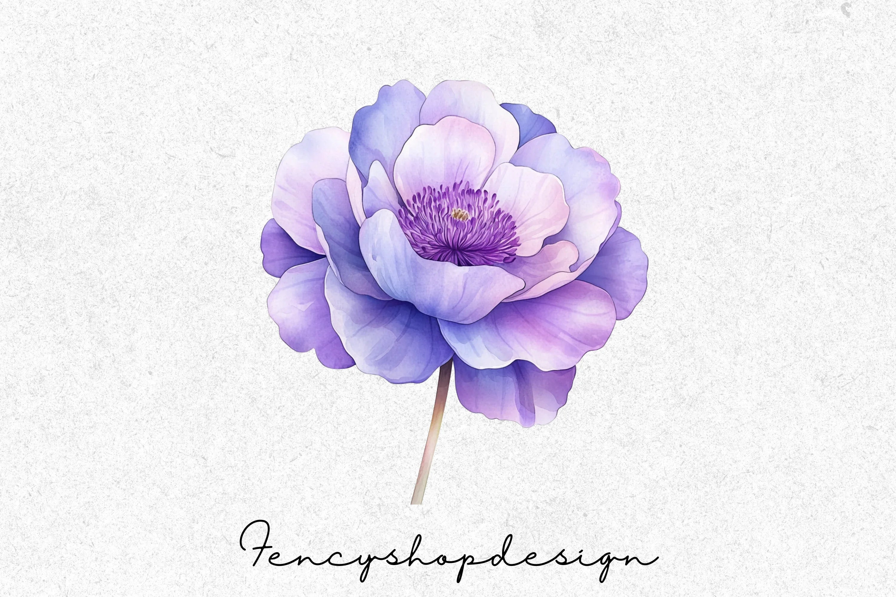 Elegant Purple Flower Clipart Bundle - Image 4
