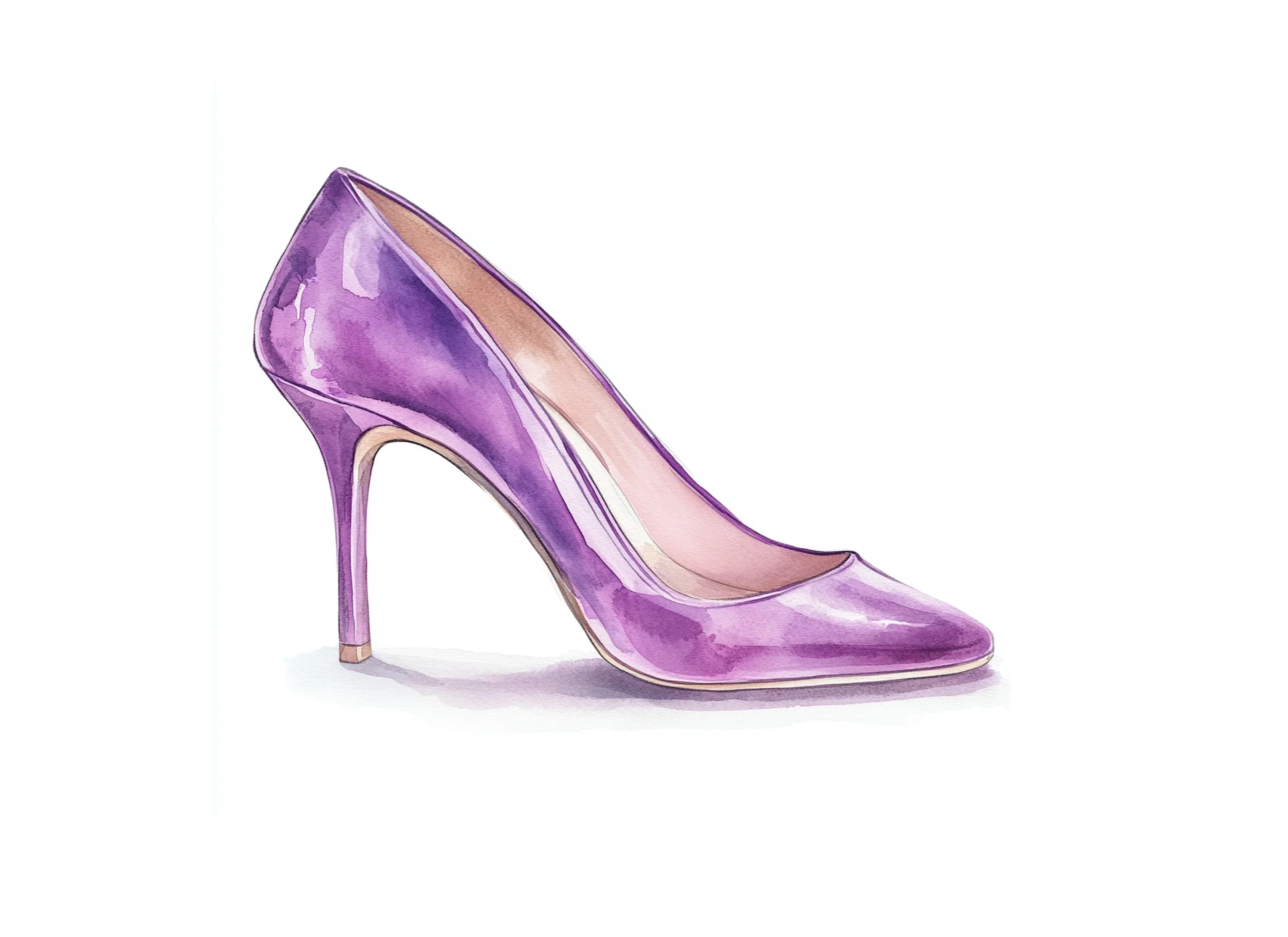 Elegant Purple High Heels Clipart Bundle - Image 3