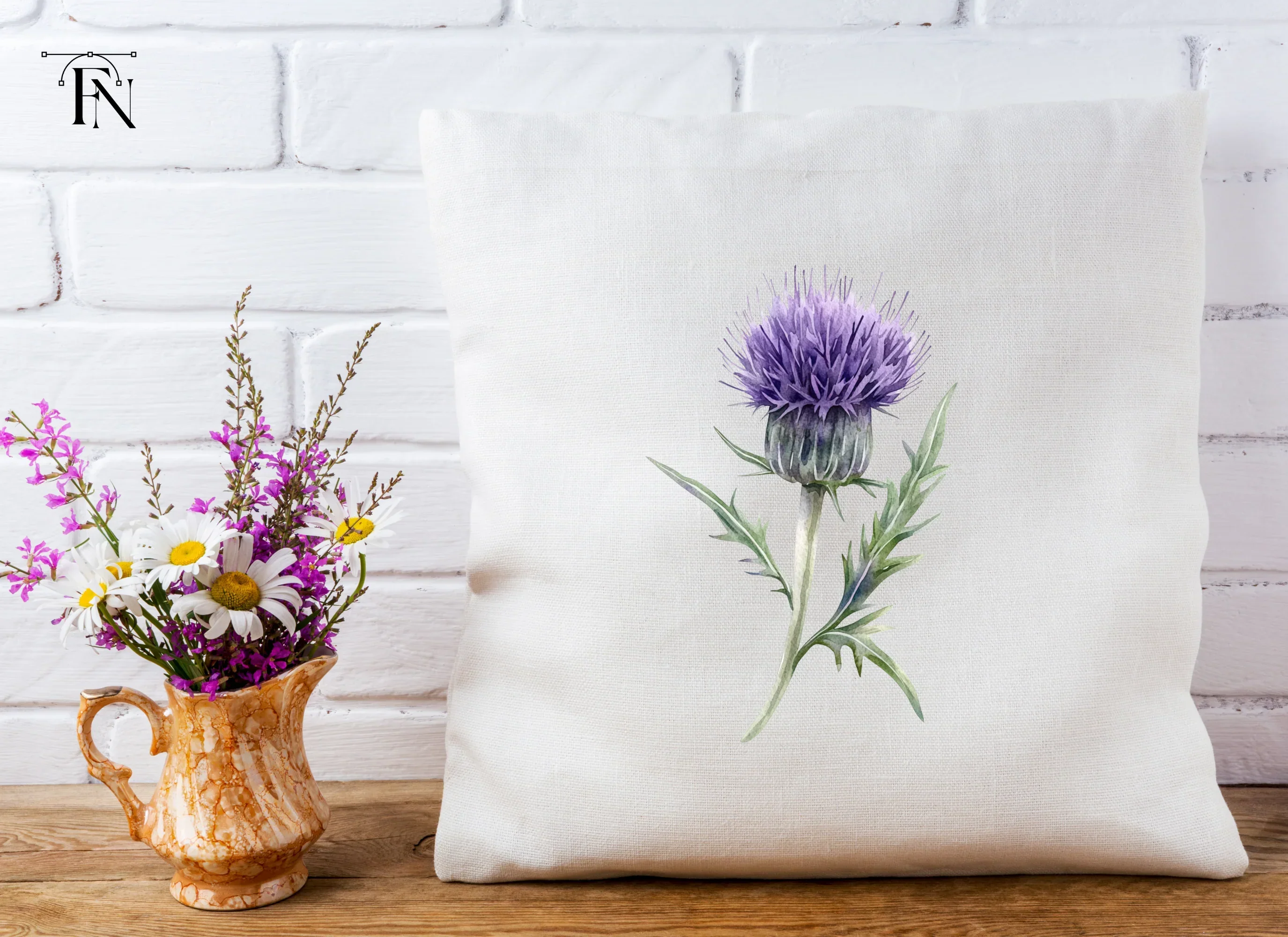 Elegant Purple Thistle Clipart Bundle - Image 4