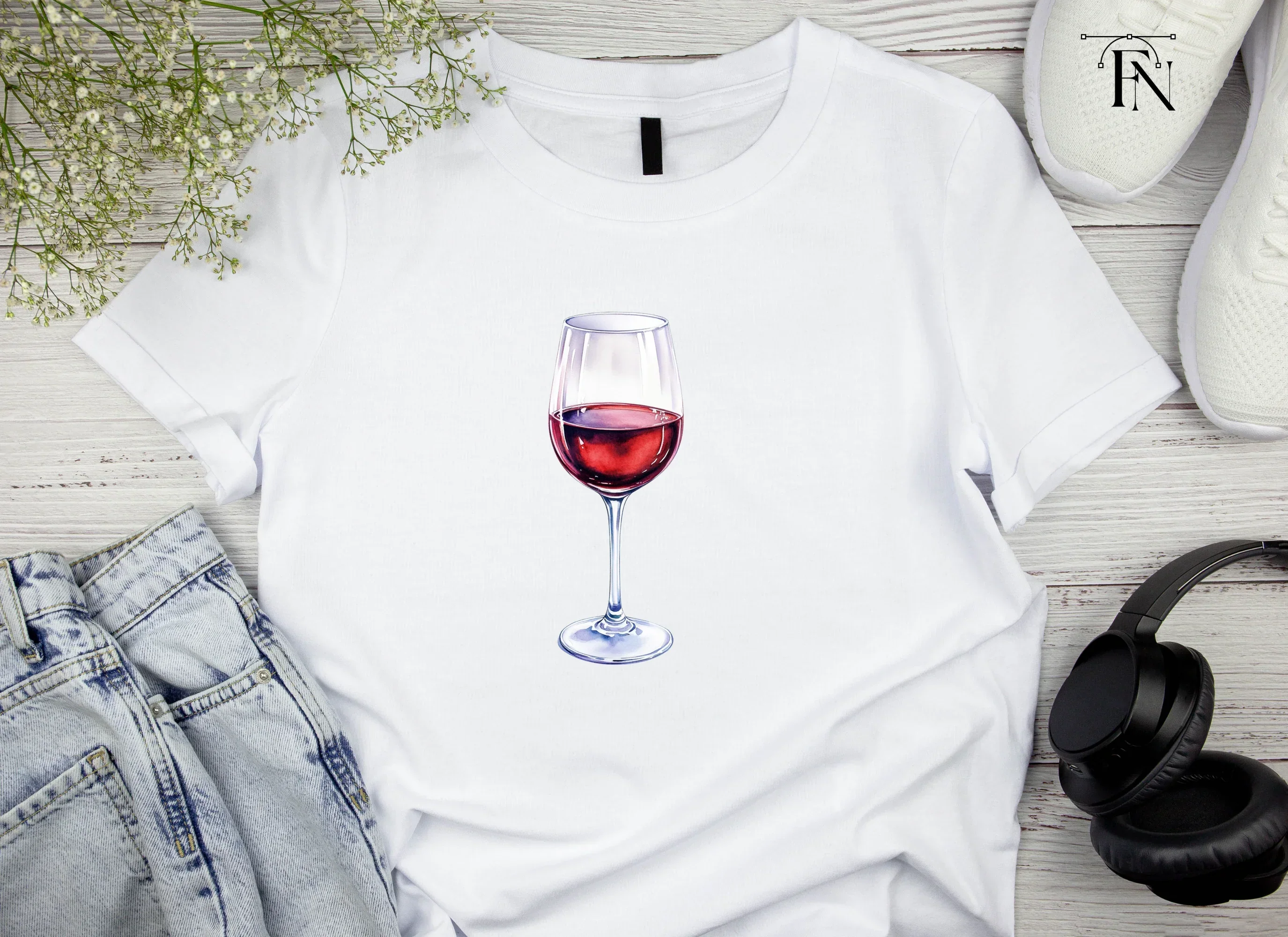 Elegant Red Wine Glasses Clipart Bundle - Image 4