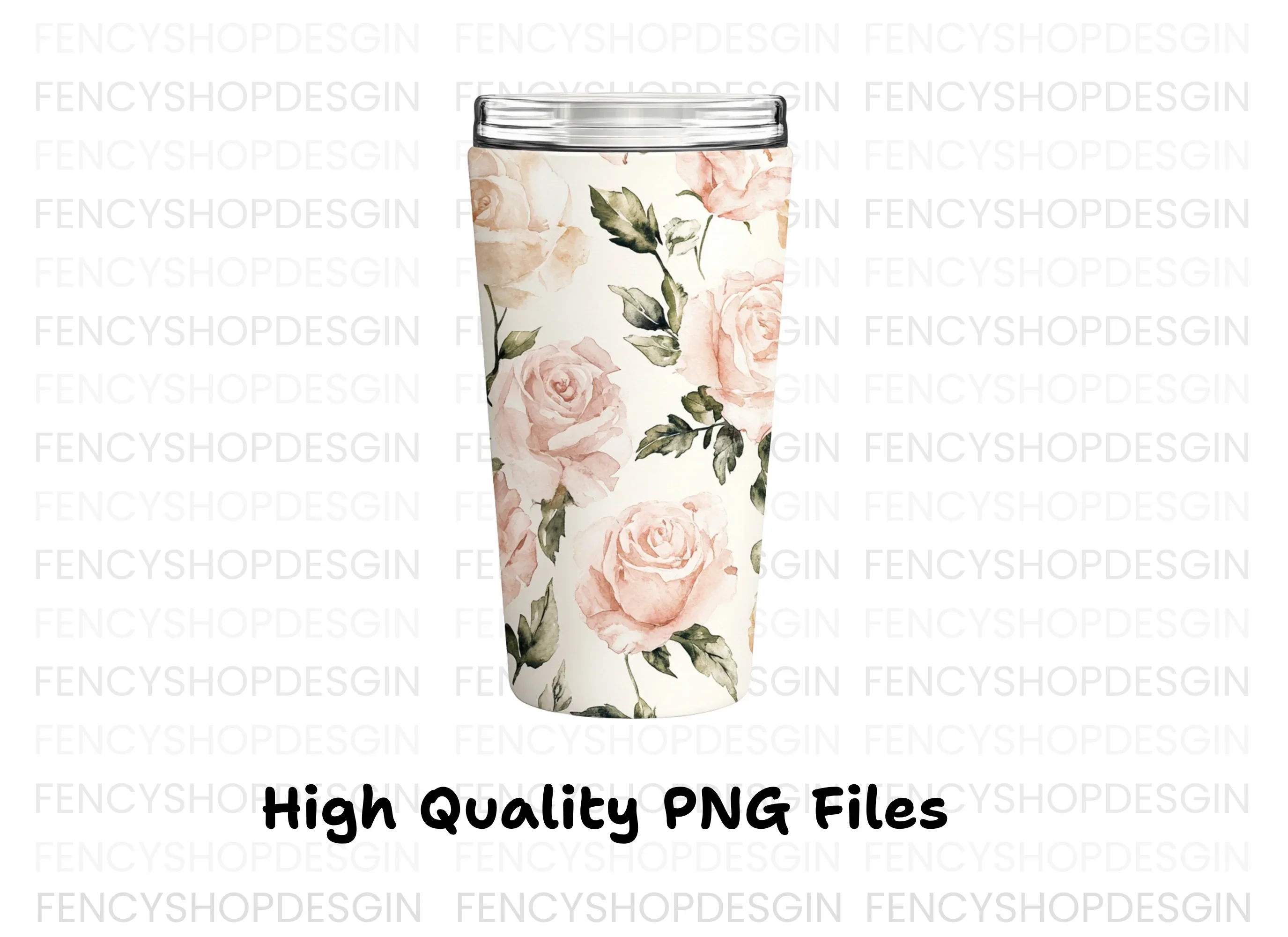 Elegant Rose Tumbler Clipart Bundle - Image 3