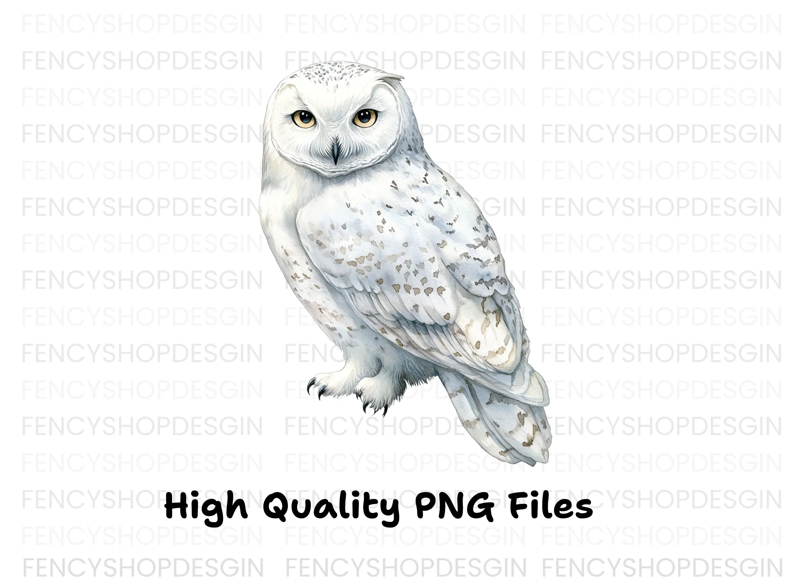 Elegant Snowy Owl Clipart Bundle - Image 3