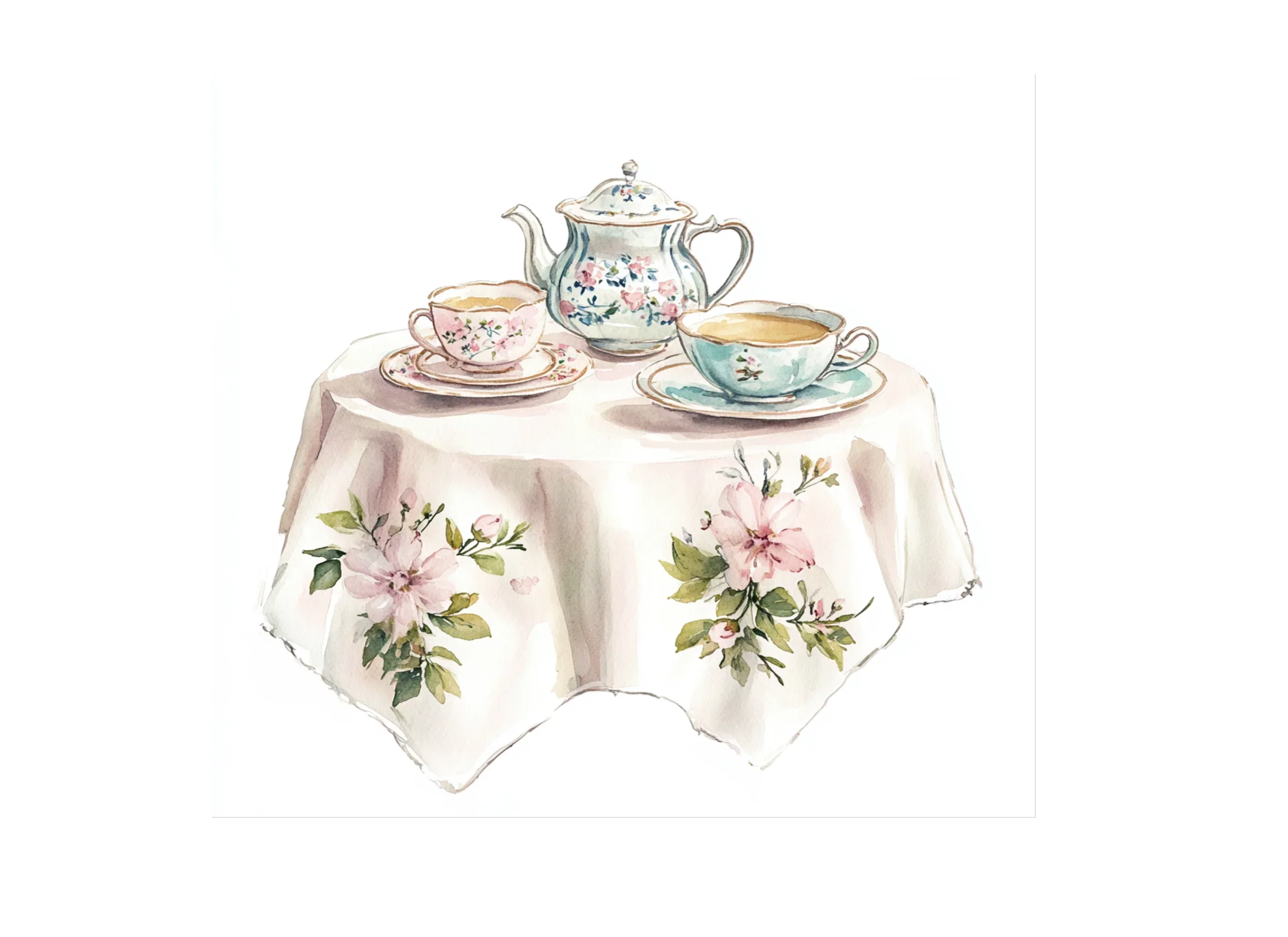 Elegant Tea Party Clipart Bundle - Image 2