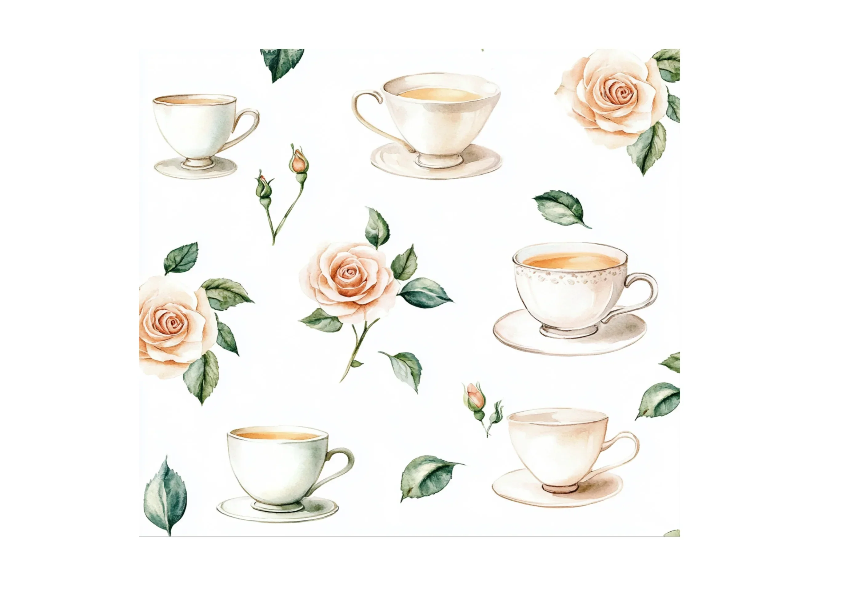 Elegant Tea Party Clipart Bundle - Image 3