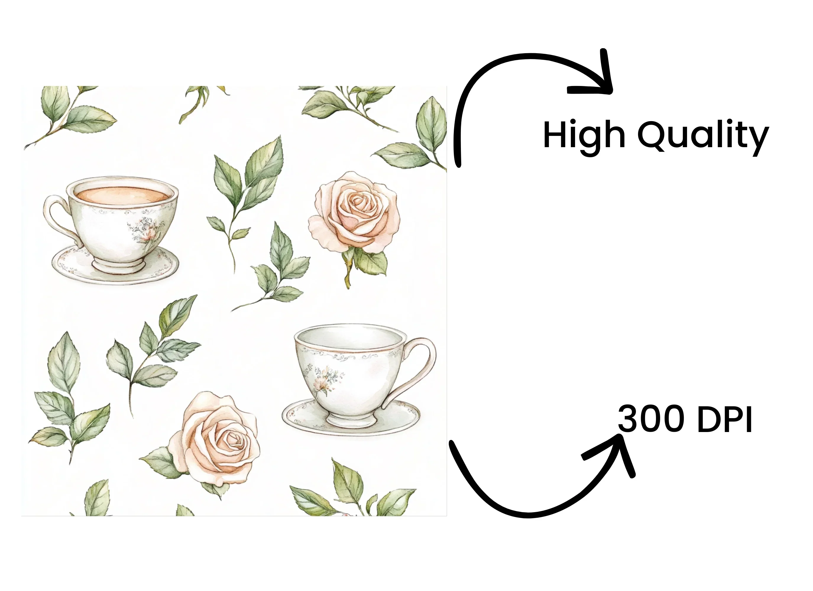 Elegant Tea Party Clipart Bundle - Image 4