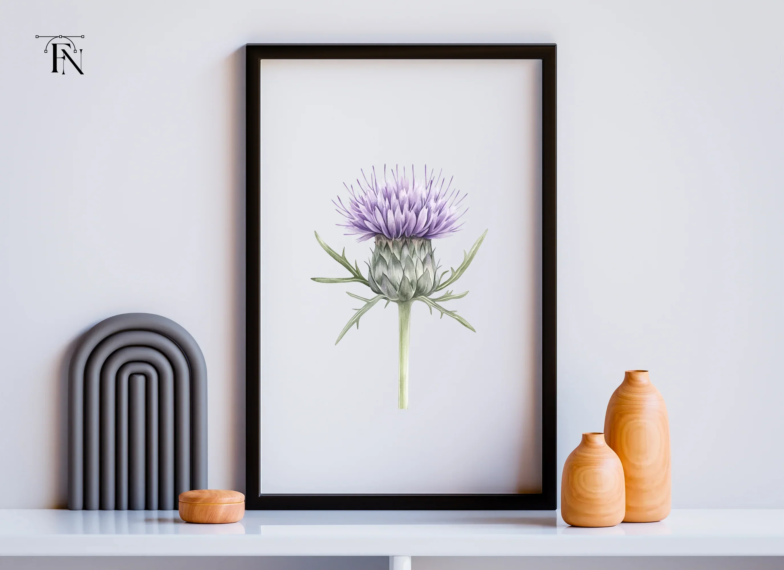 Elegant Thistle Bloom Clipart Bundle - Image 3