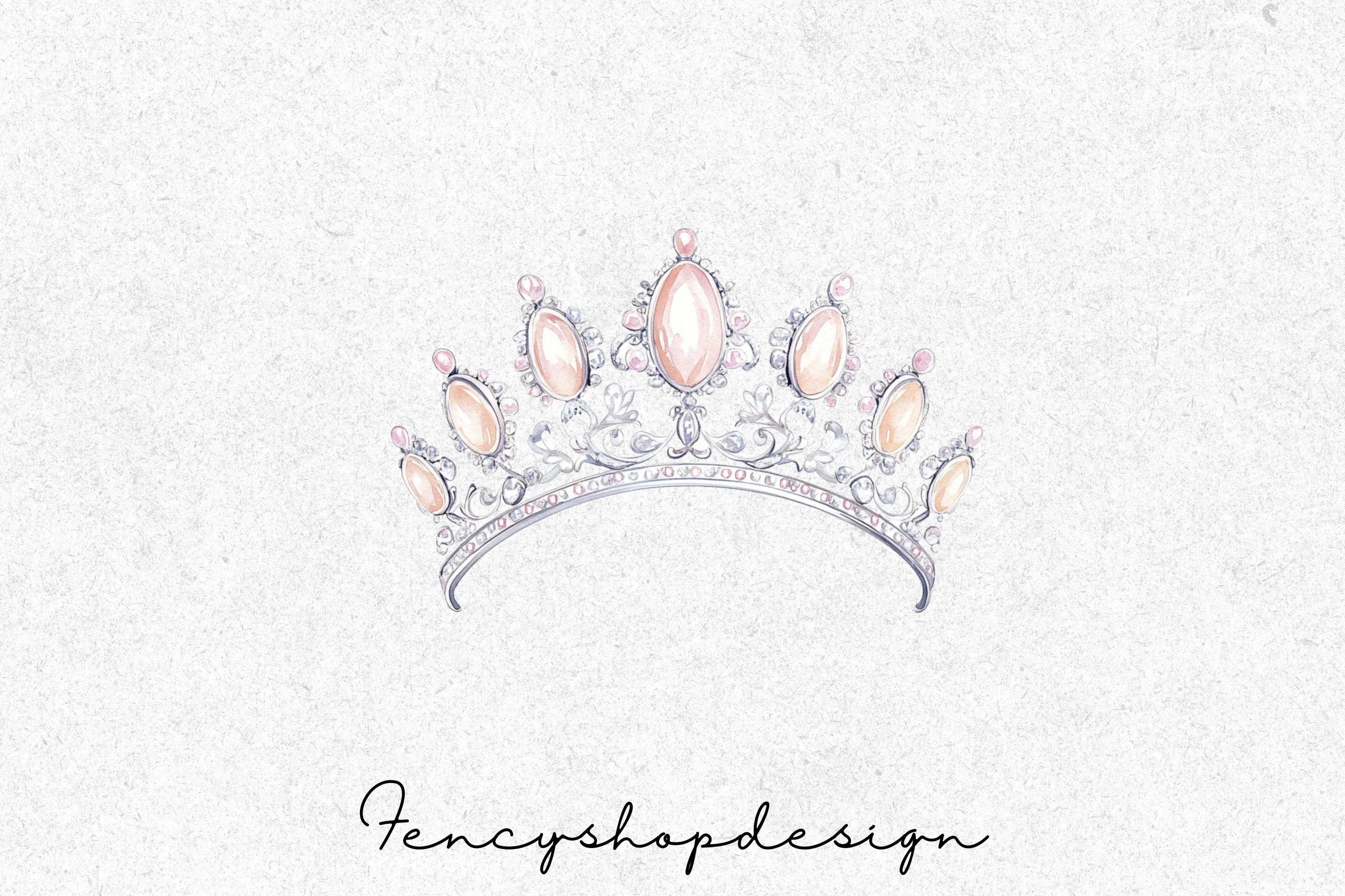 Elegant Tiara Clipart Bundle - Image 3