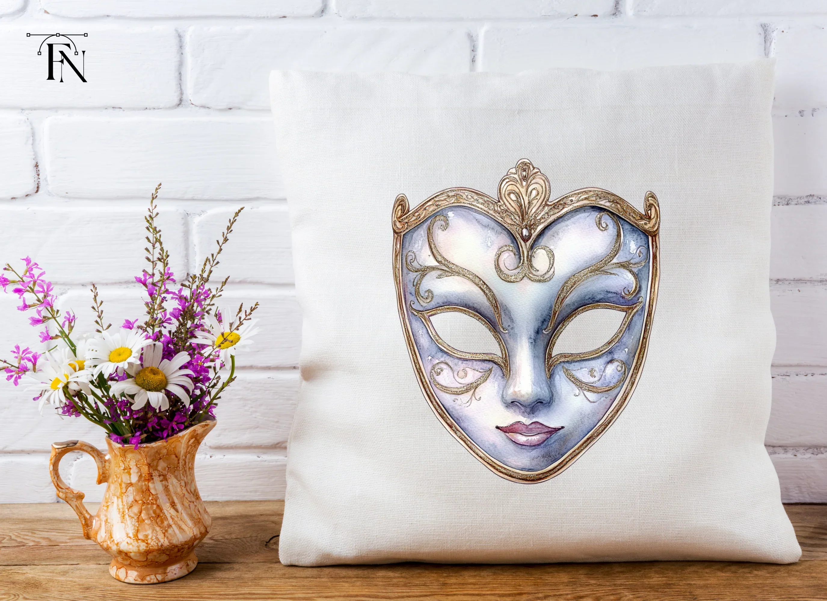 Elegant Venetian Mask Clipart Bundle - Image 5