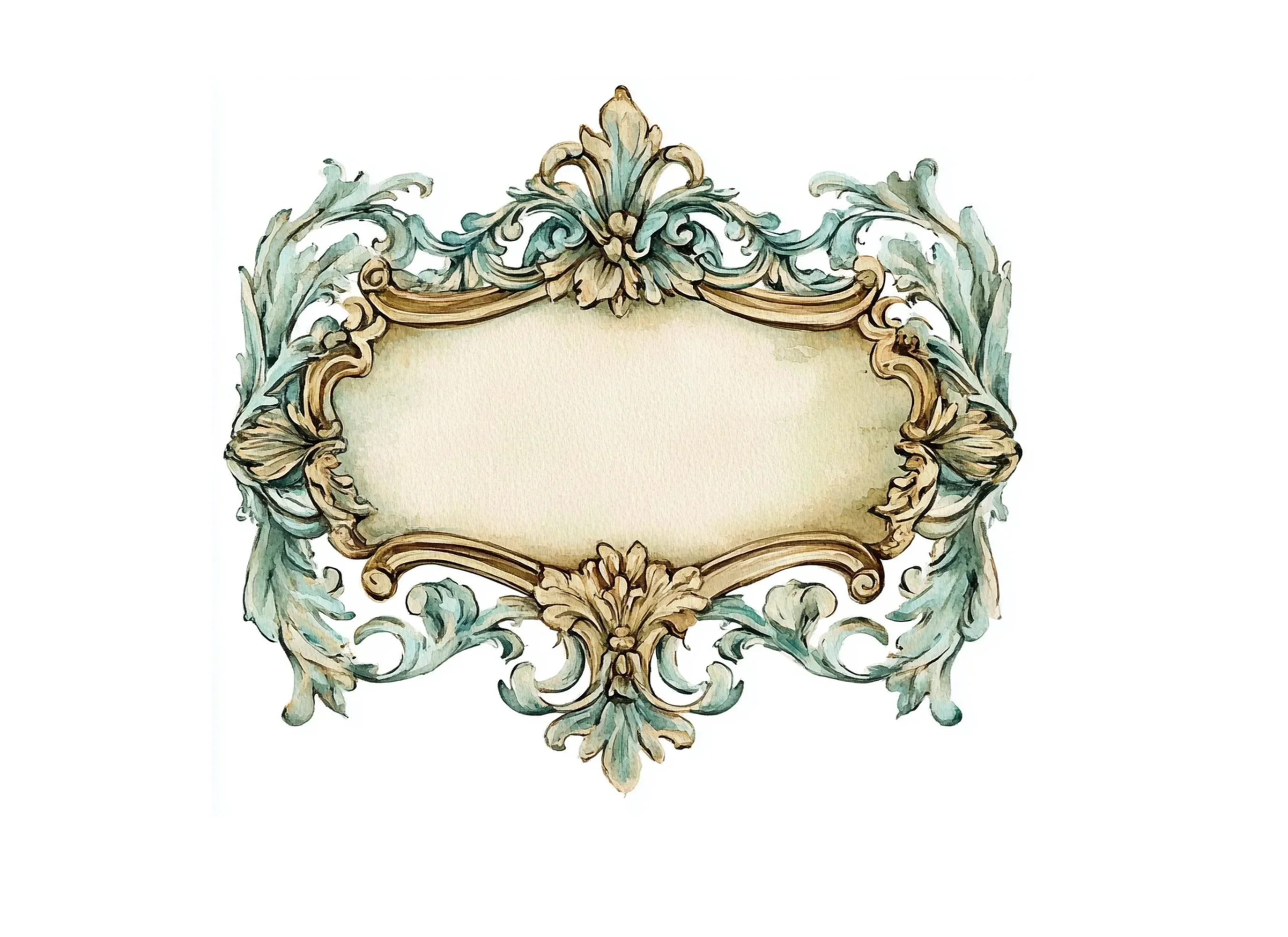 Elegant Vintage Frames Clipart Bundle - Image 2
