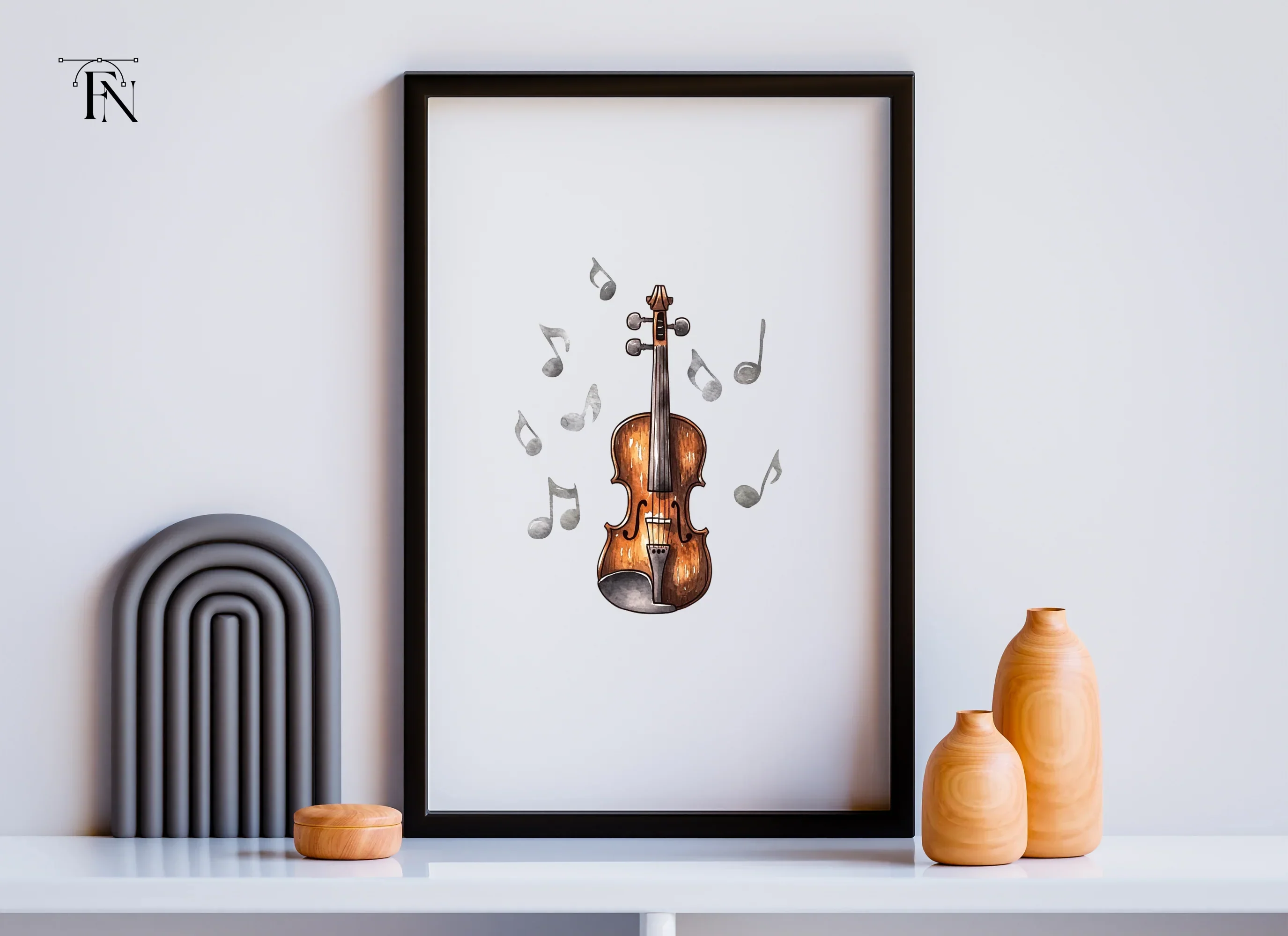 Elegant Violin Clipart Bundle - Image 6