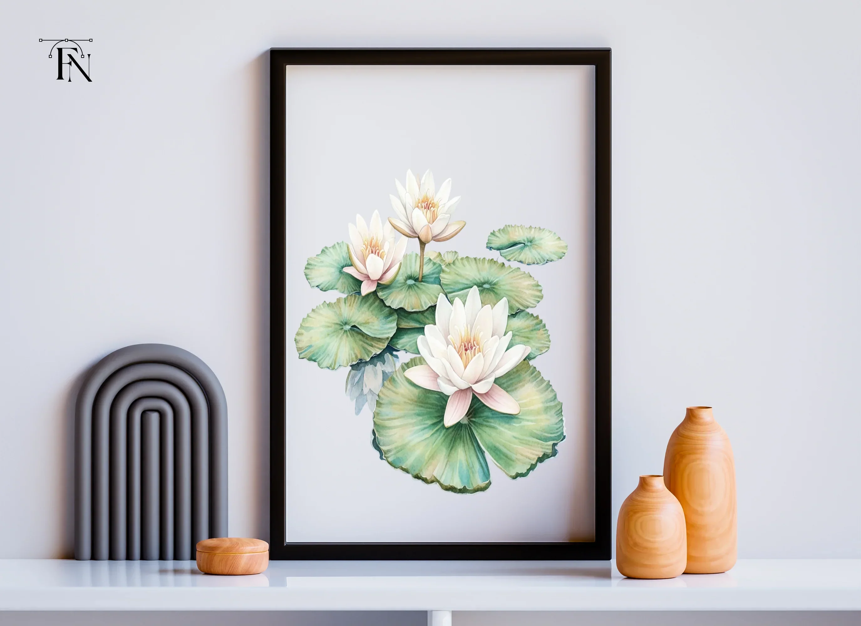 Elegant Water Lily Clipart Bundle - Image 3