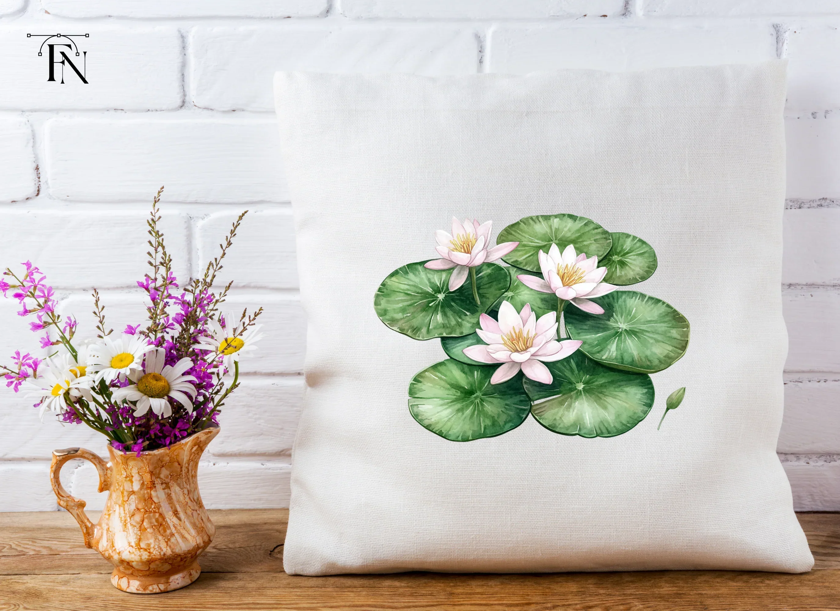 Elegant Water Lily Clipart Bundle - Image 4