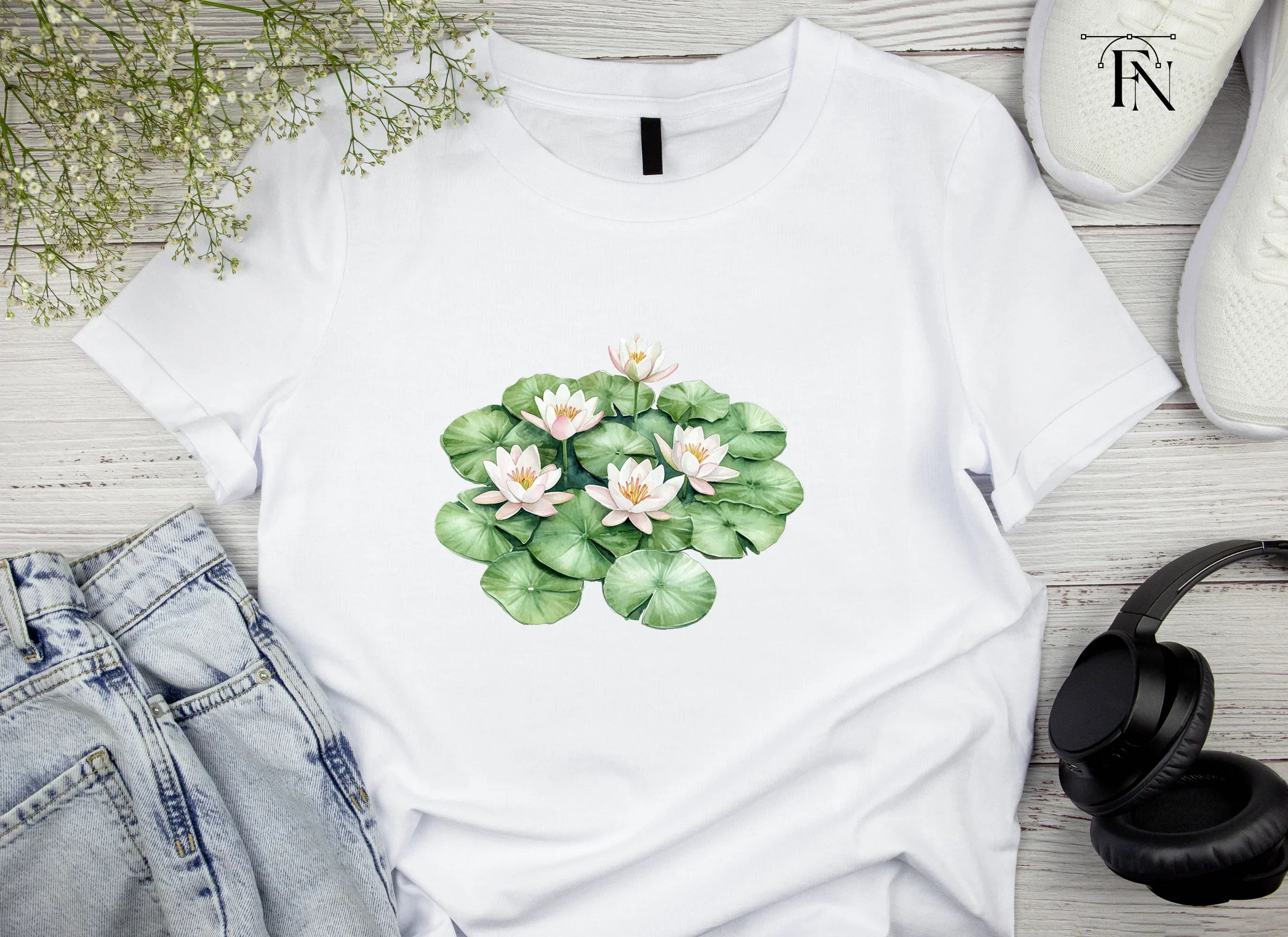 Elegant Water Lily Clipart Bundle - Image 5