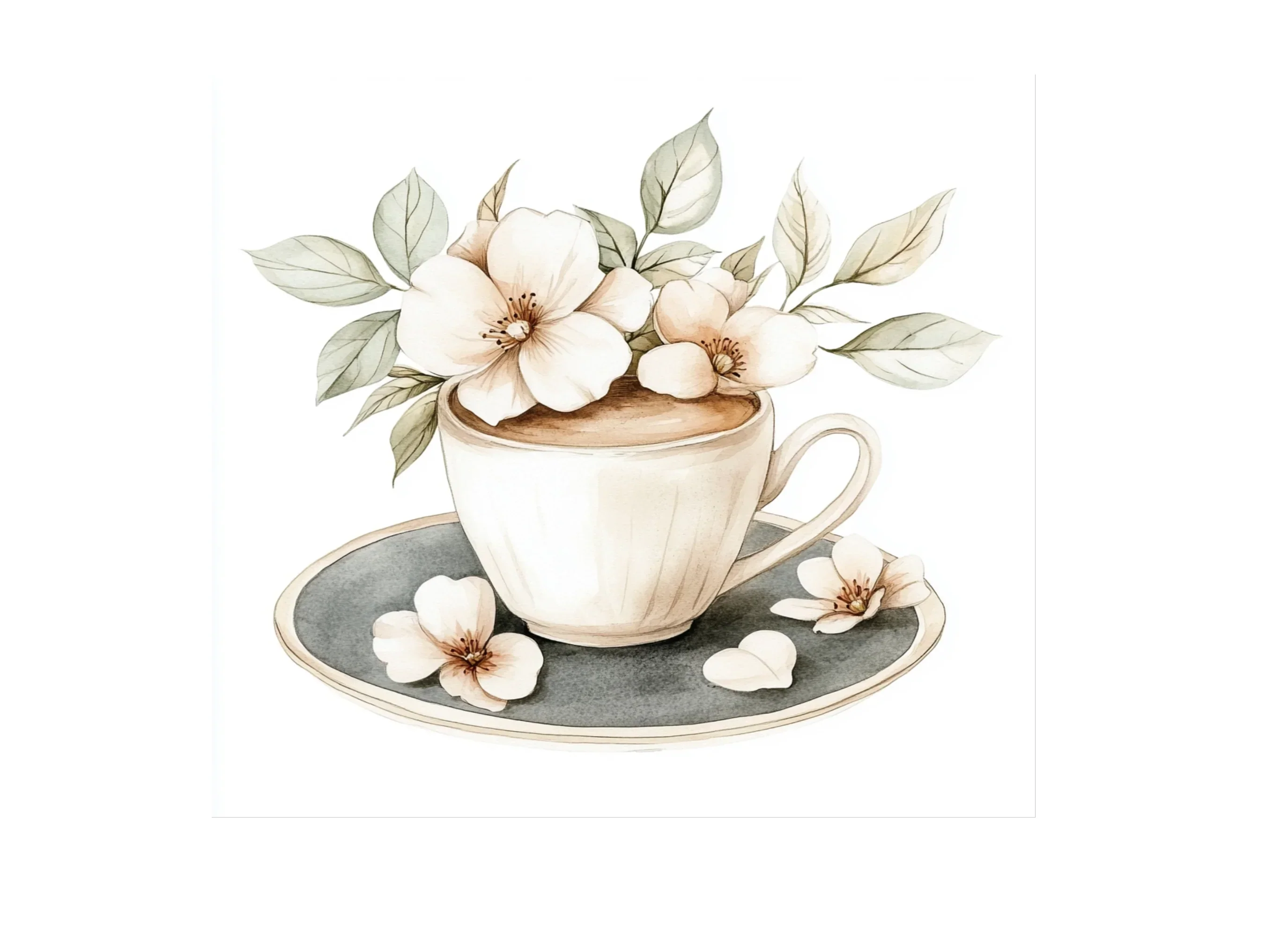 Elegant White Floral Clipart Bundle - Image 3