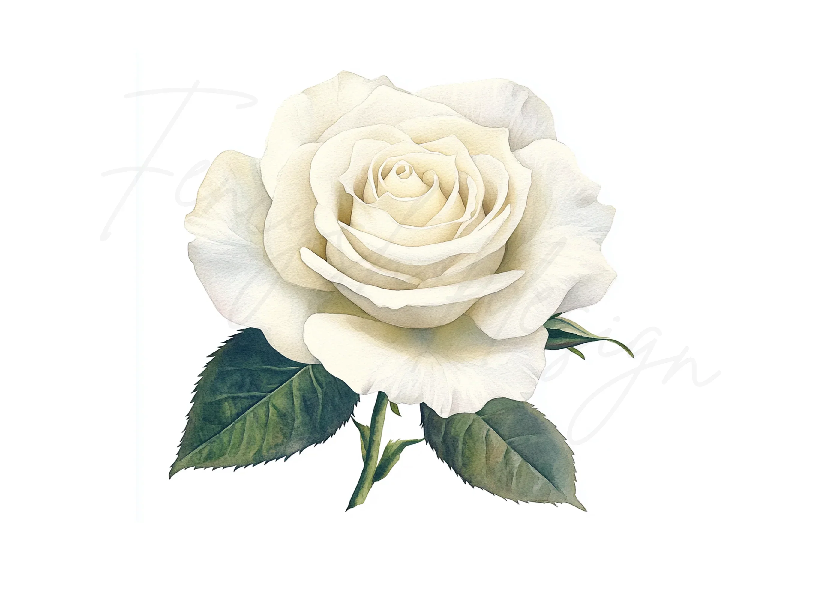 Elegant White Rose Clipart Bundle - Image 3