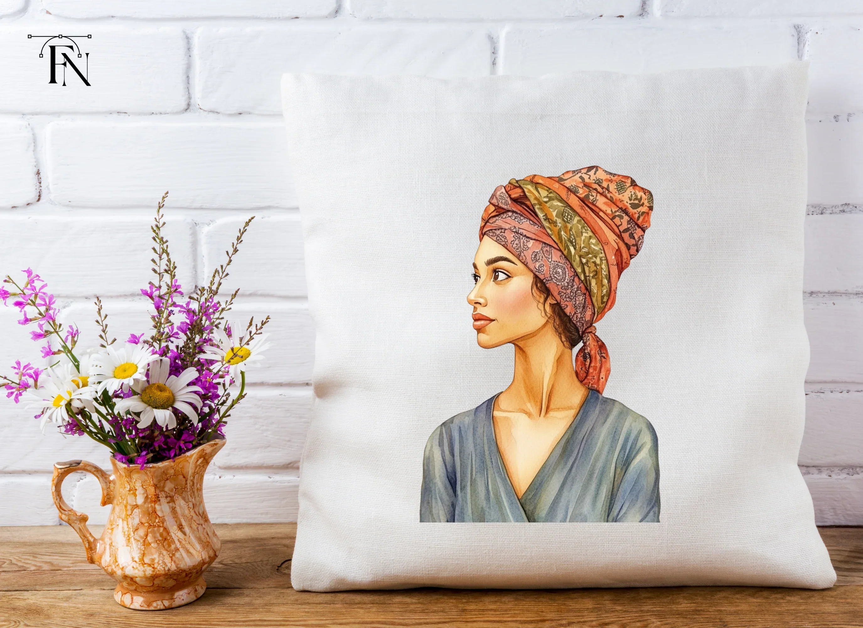 Elegant Women in Turban Clipart Bundle - Image 4