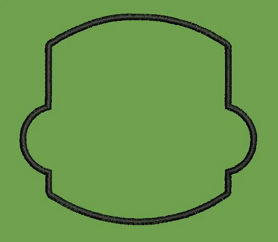Emblem Border Embroidery Design