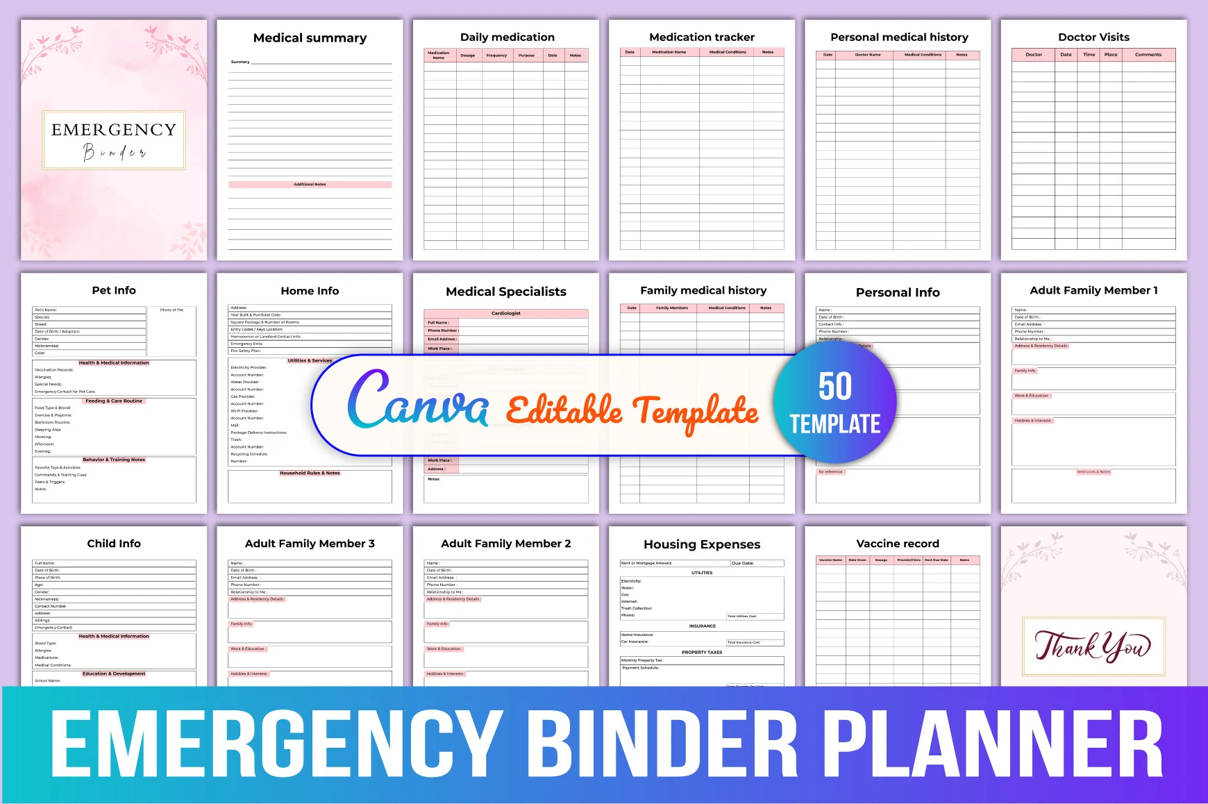 Emergency Binder Planner Guide