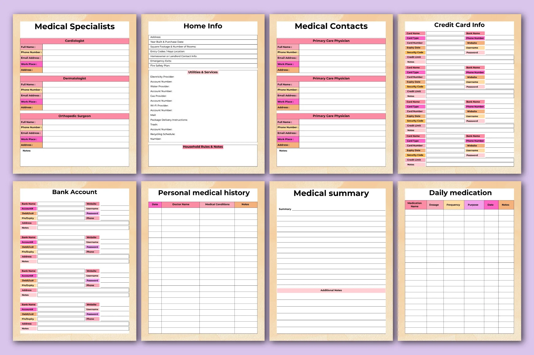Emergency Preparedness Binder Planner - Image 4