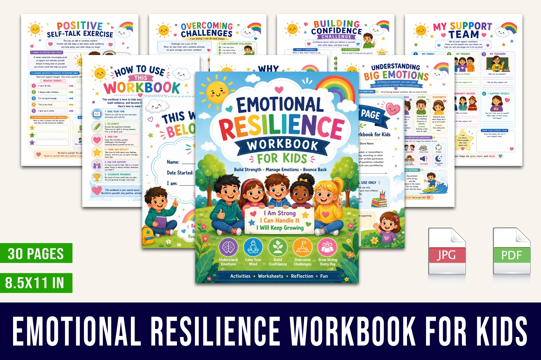 Emotional Resilience For Kids Workbook