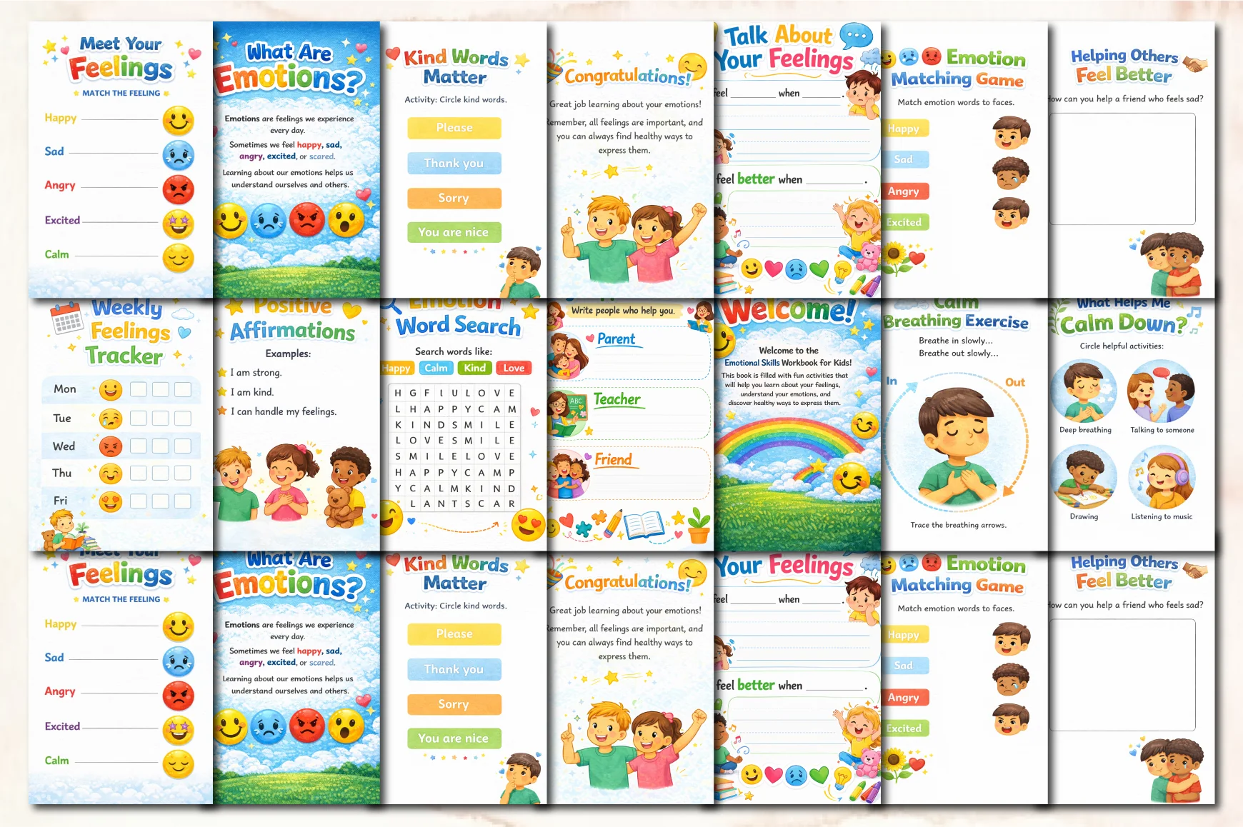 Emotional Skills Workbook for Kids - Image 2
