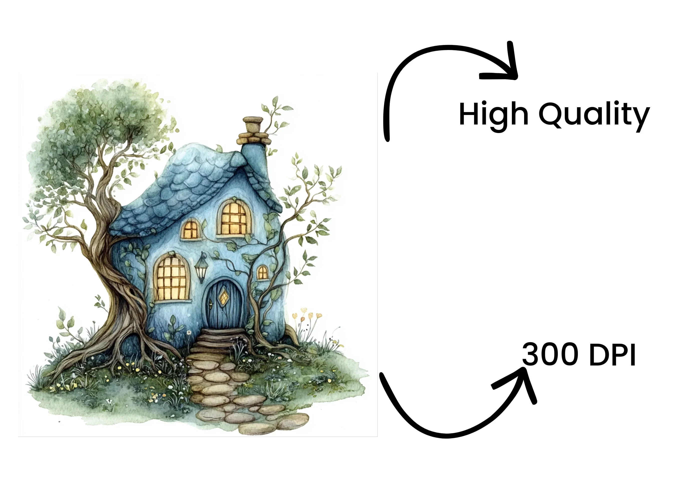 Enchanted Forest Dwelling Clipart Bundle - Image 4