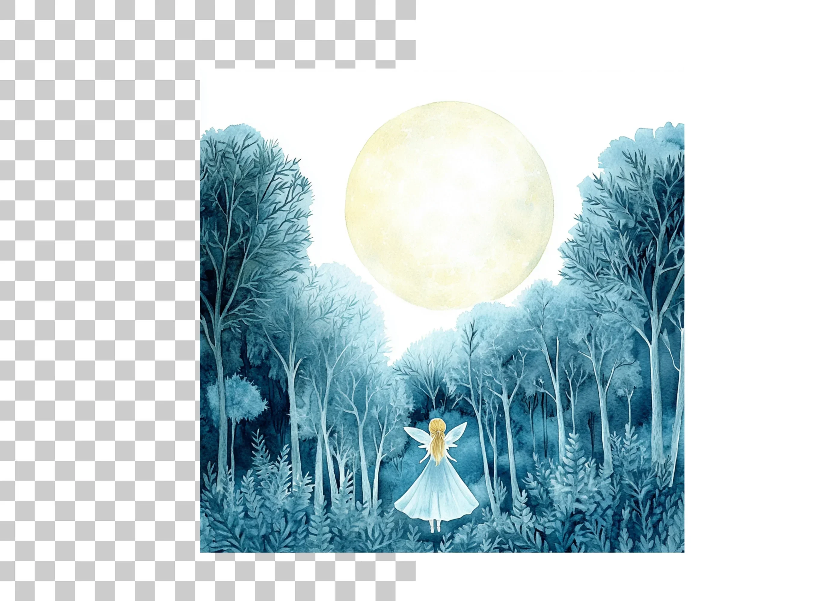 Enchanted Forest Fairy Moon Clipart Bundle - Image 6