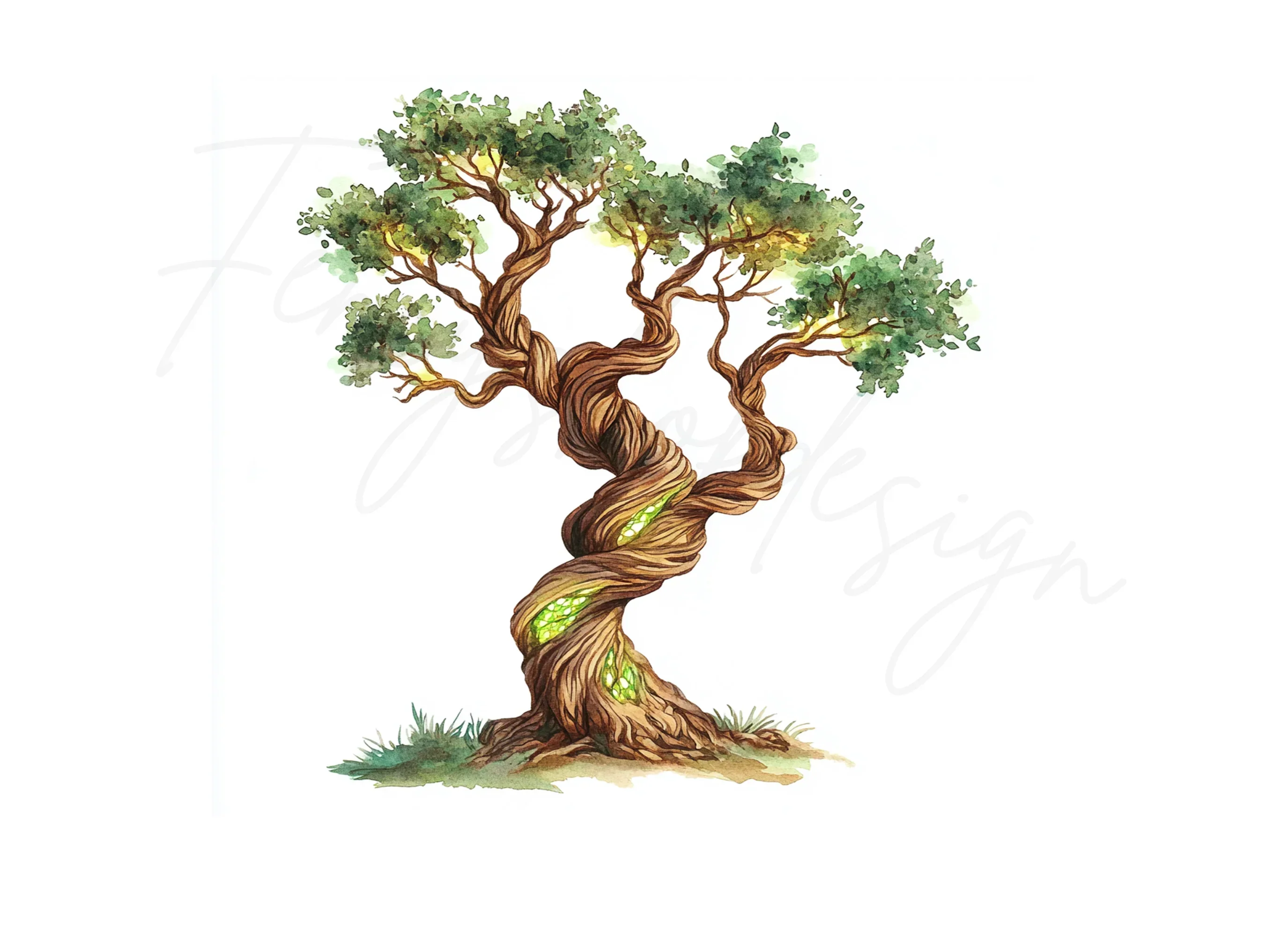 Enchanted Forest Tree Clipart Bundle - Image 3