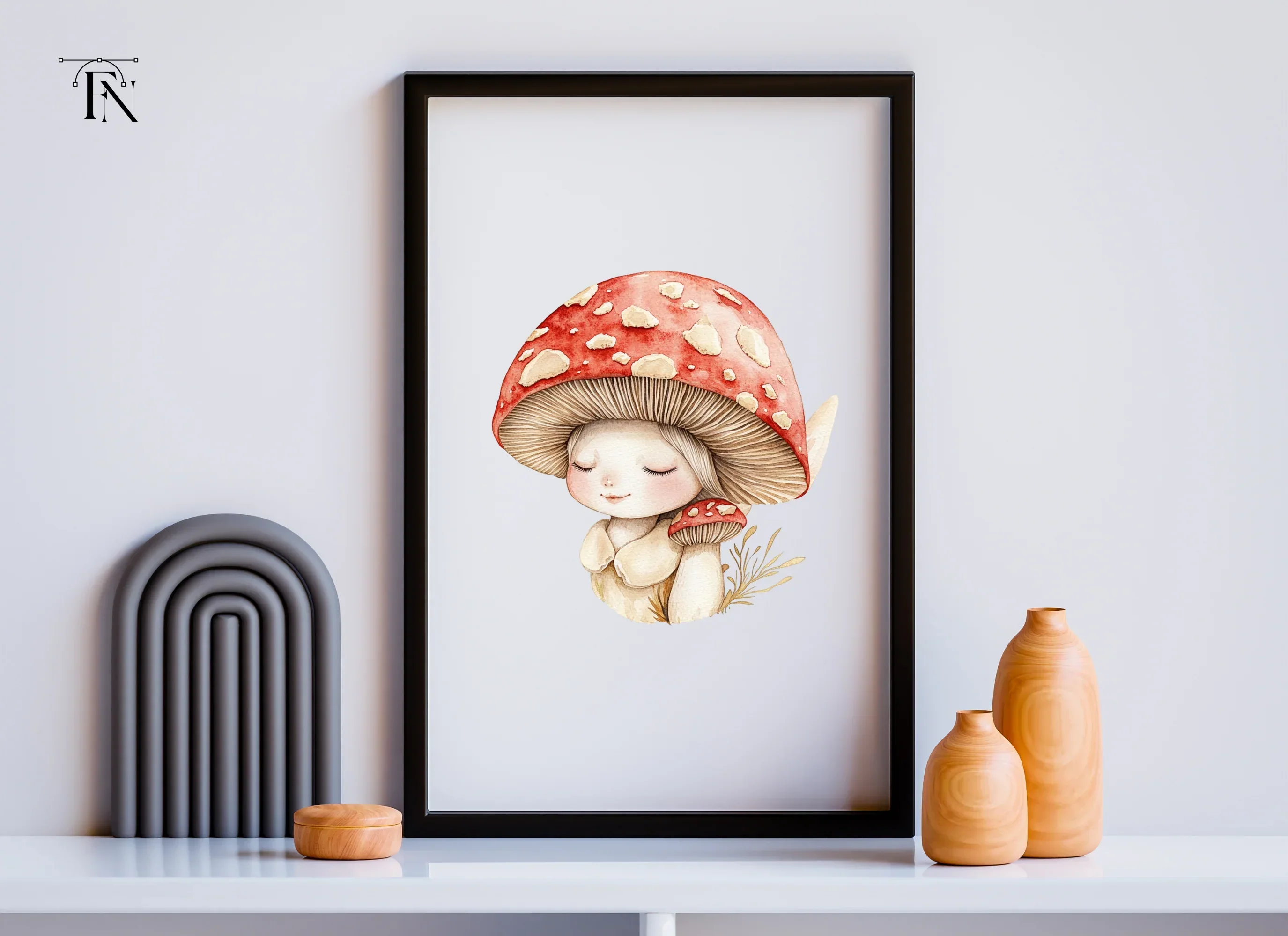 Enchanted Mushroom Fairy Clipart Bundle - Image 3
