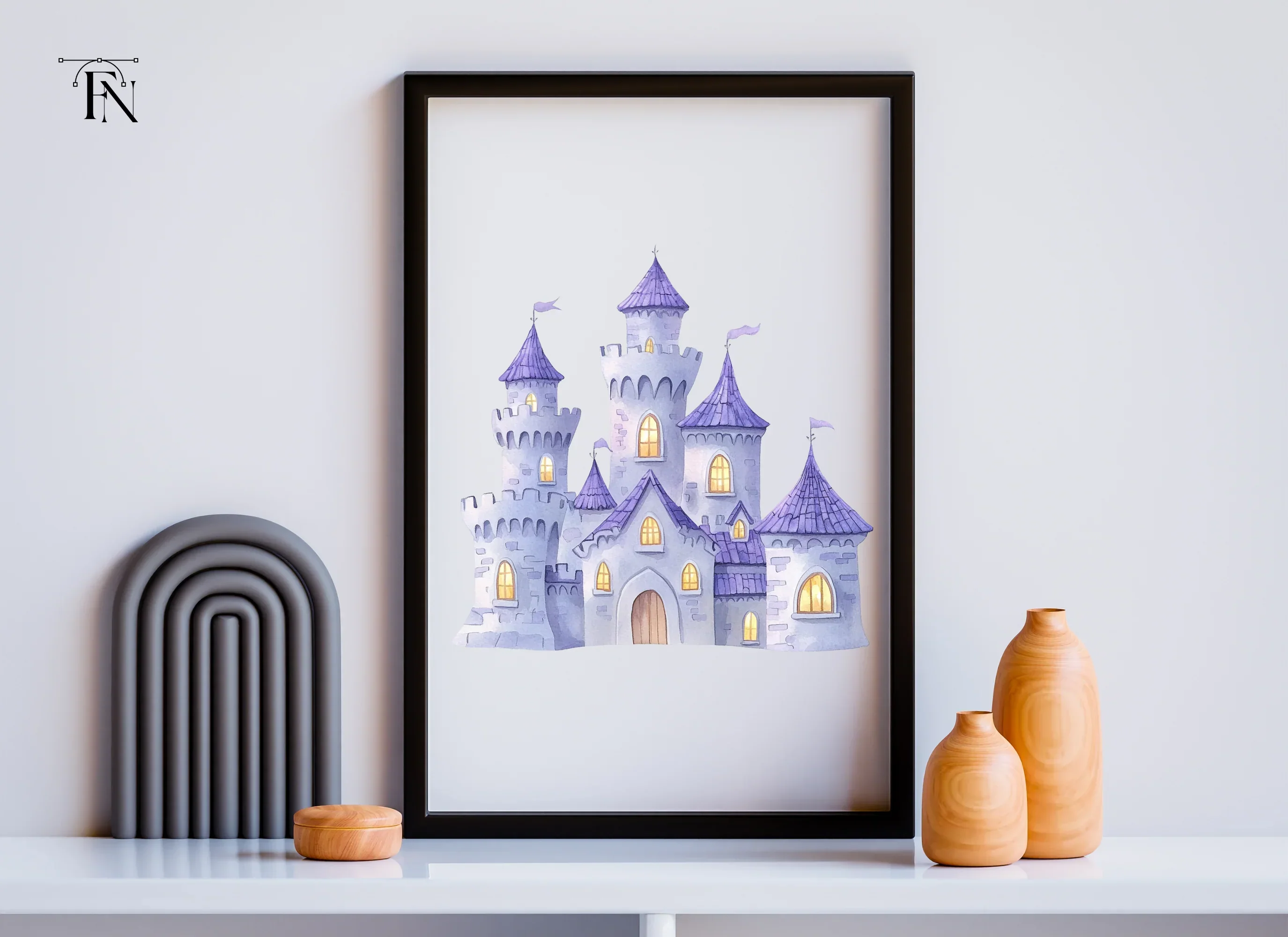 Enchanted Purple Castle Clipart Bundle - Image 5
