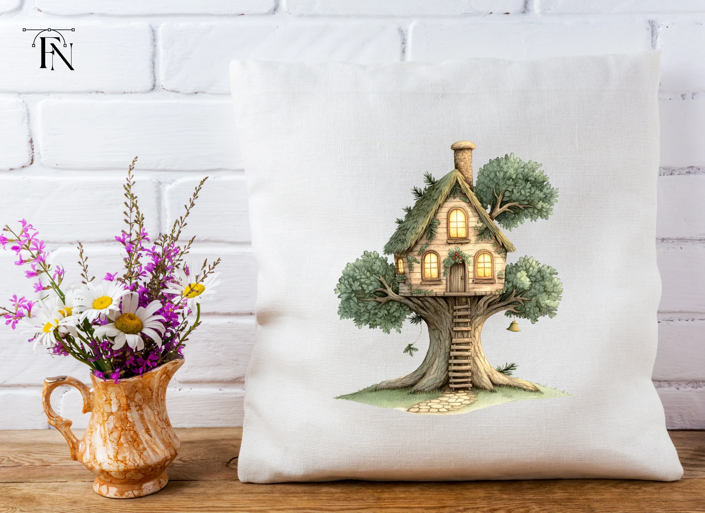 Enchanted Treehouse Illustration Clipart Bundle - Image 5