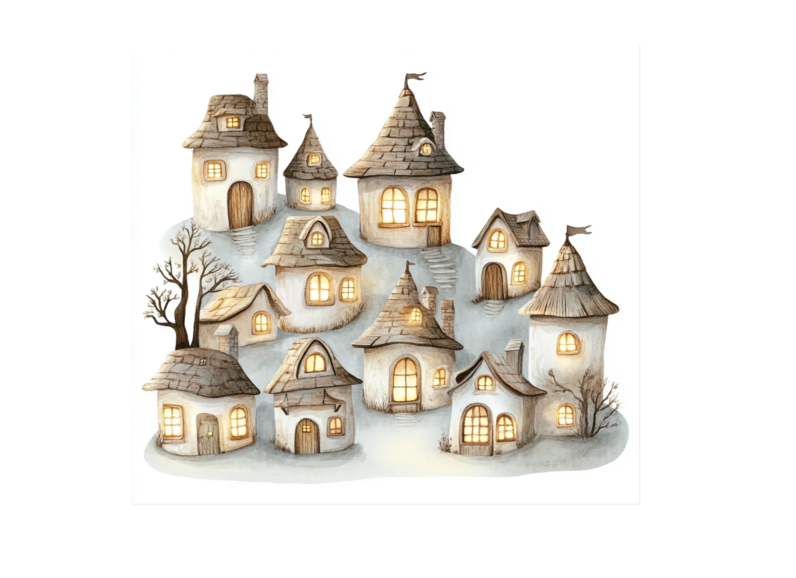 Enchanted Village Clipart Bundle - Image 2