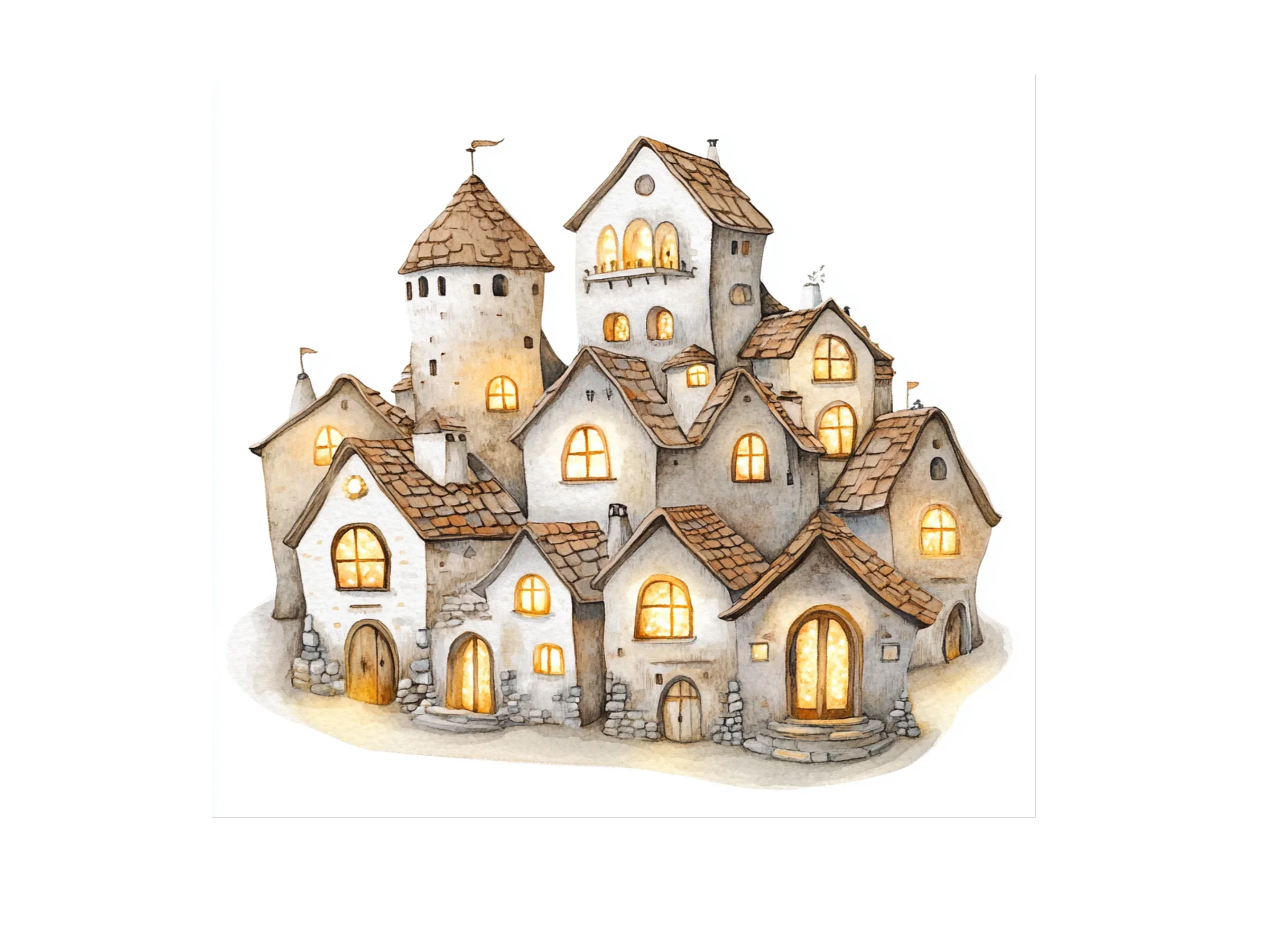 Enchanted Village Clipart Bundle - Image 3