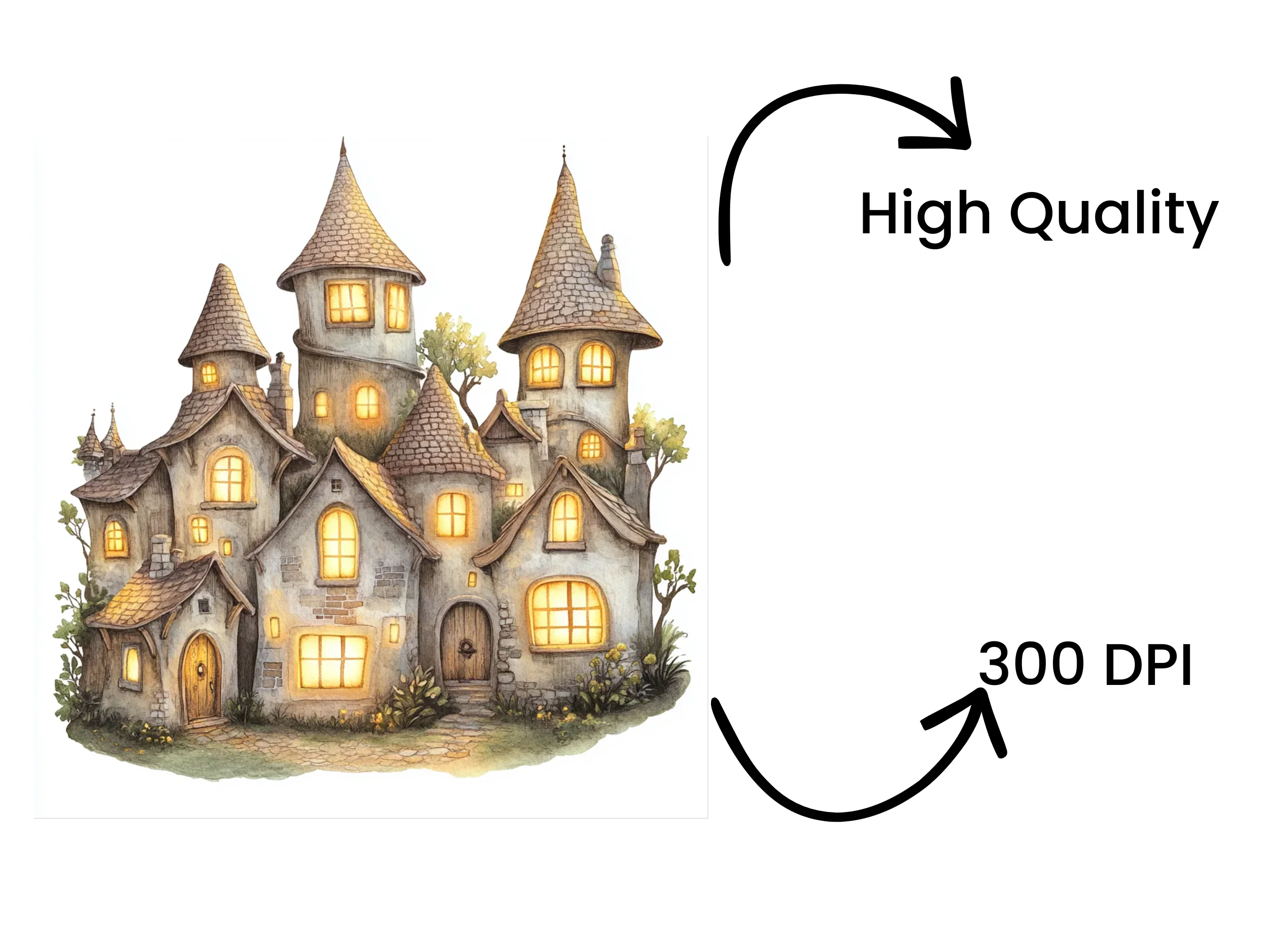 Enchanted Village Clipart Bundle - Image 4