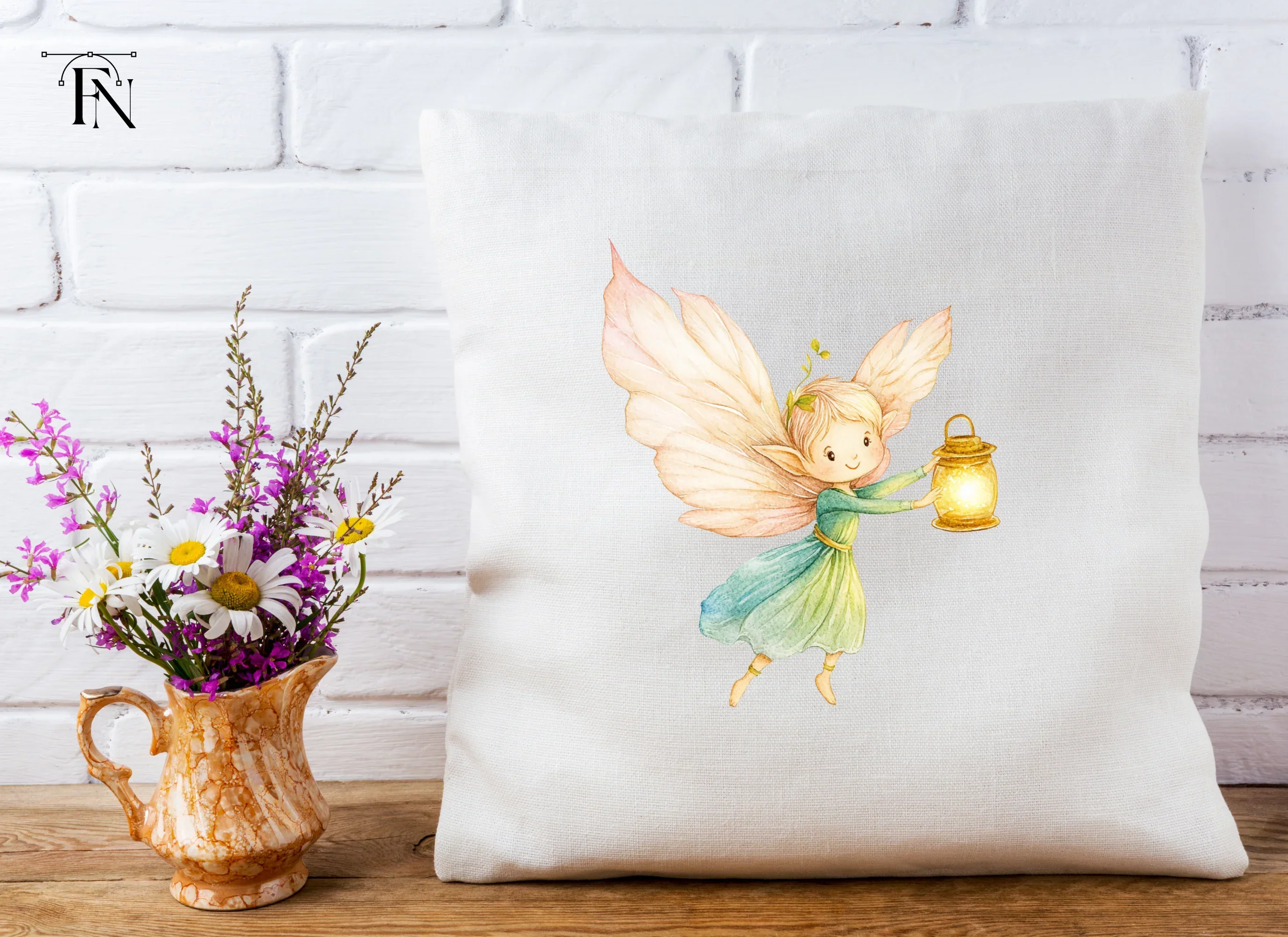 Enchanting Fairy with Glowing Lantern Clipart Bundle - Image 5