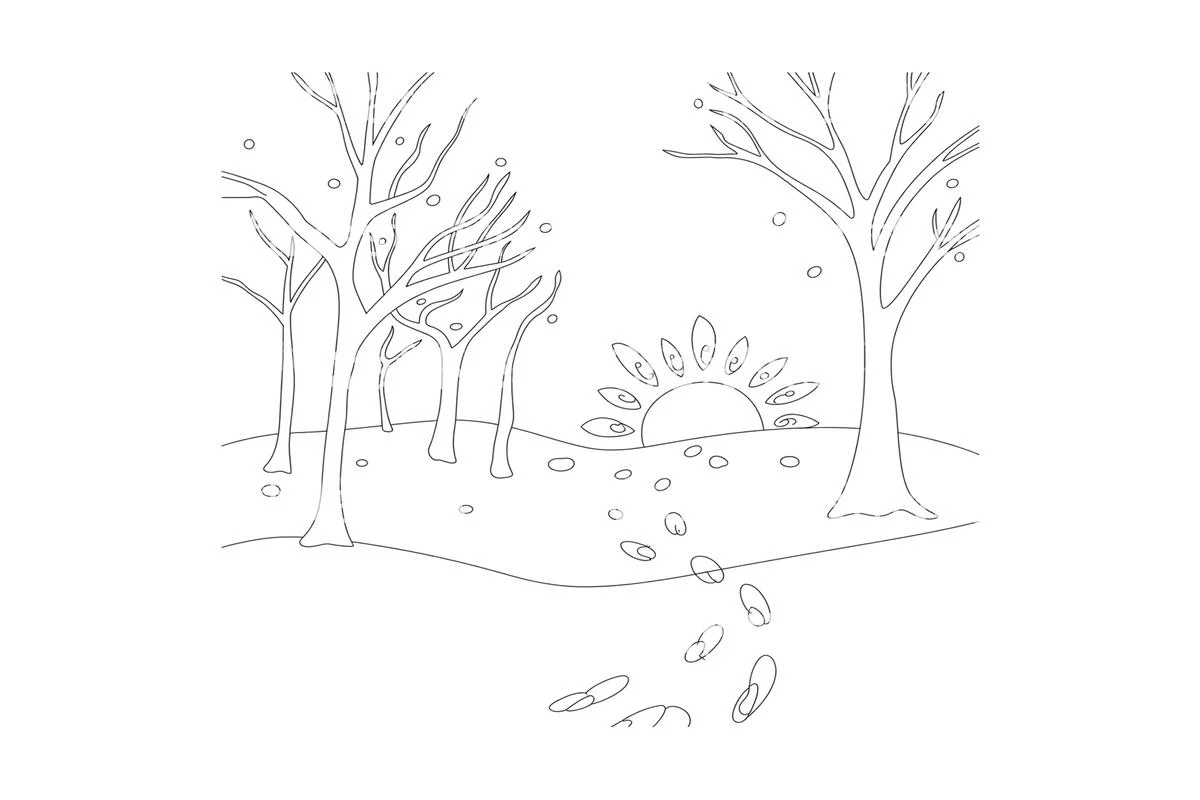 Enchanting Winter Scenes Planner Coloring Books - Image 3
