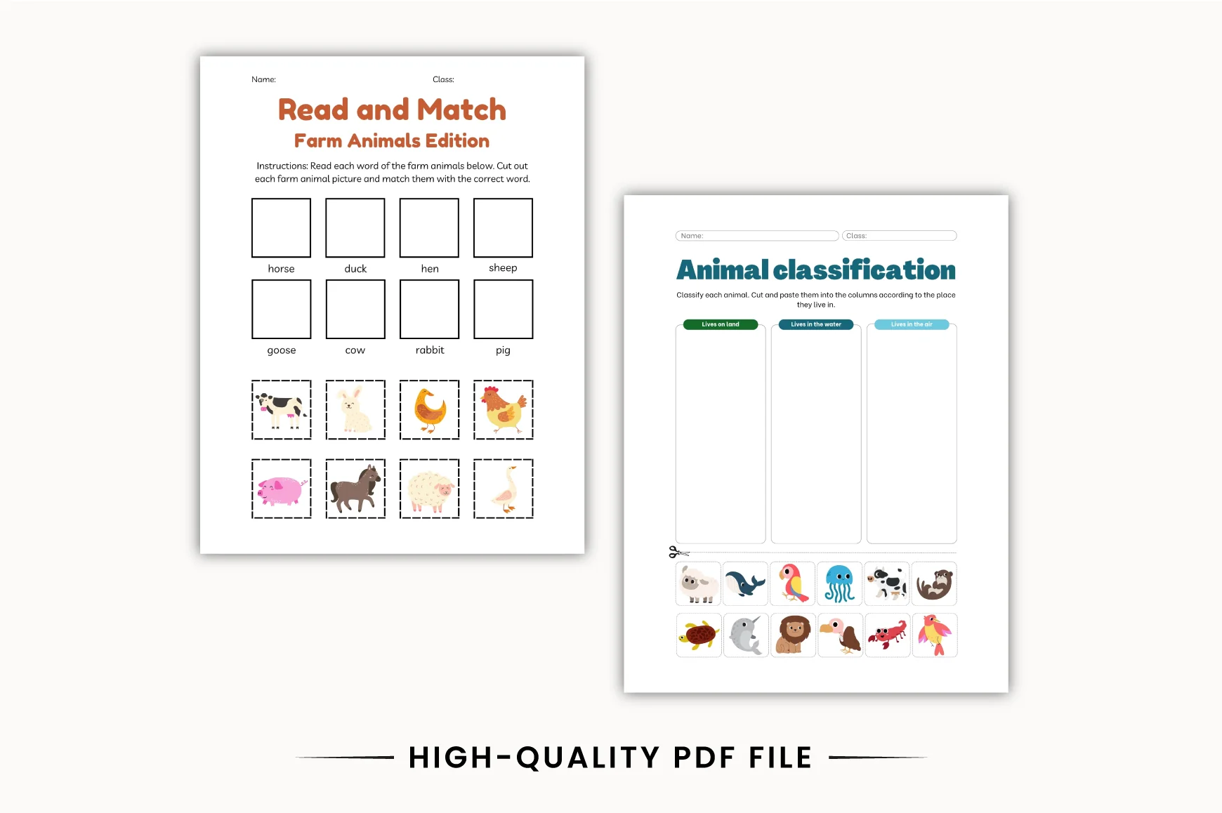 Ending Words Animals Workbook - Image 3