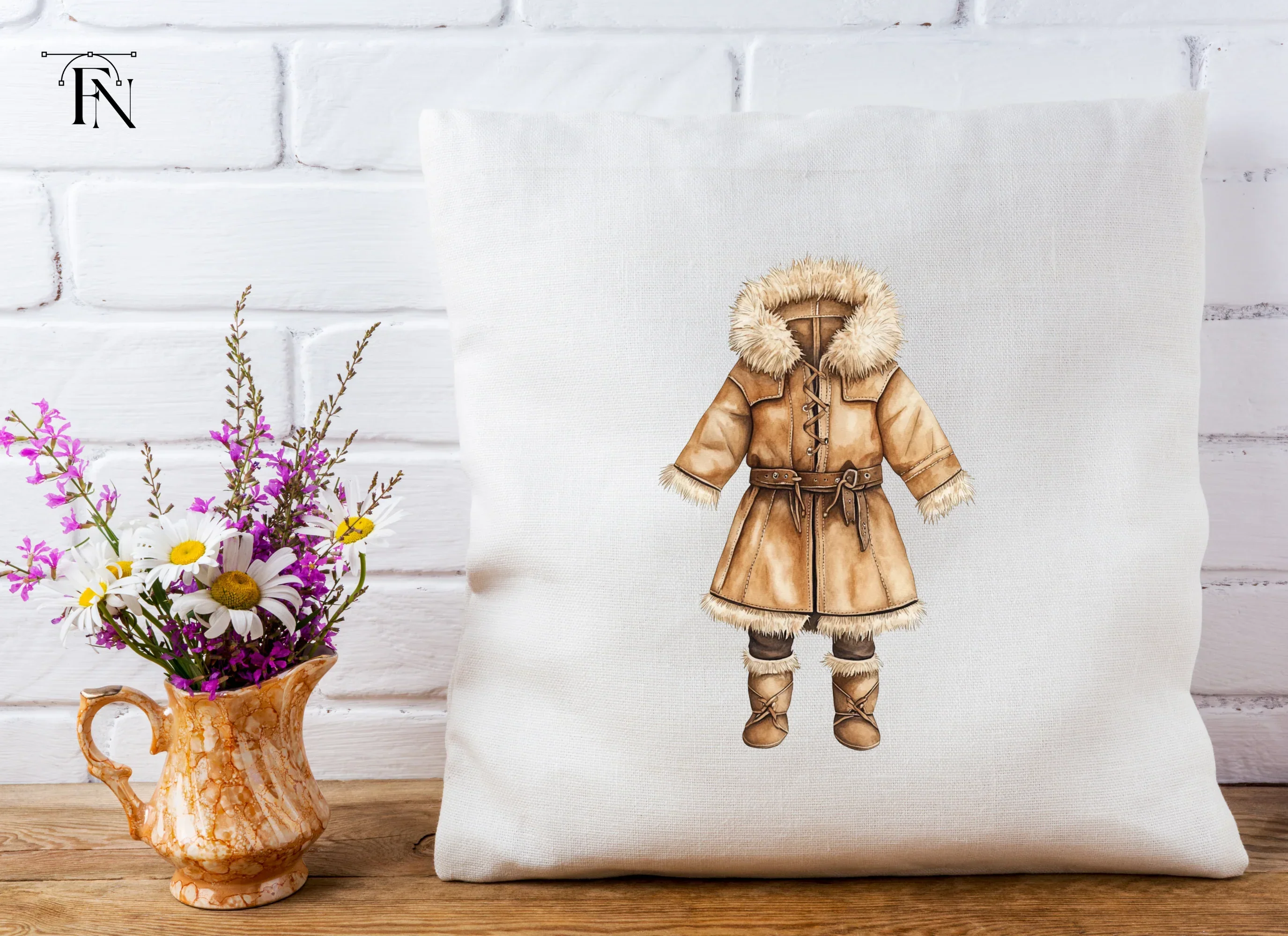 Eskimo Winter Outfit Clipart Bundle - Image 5