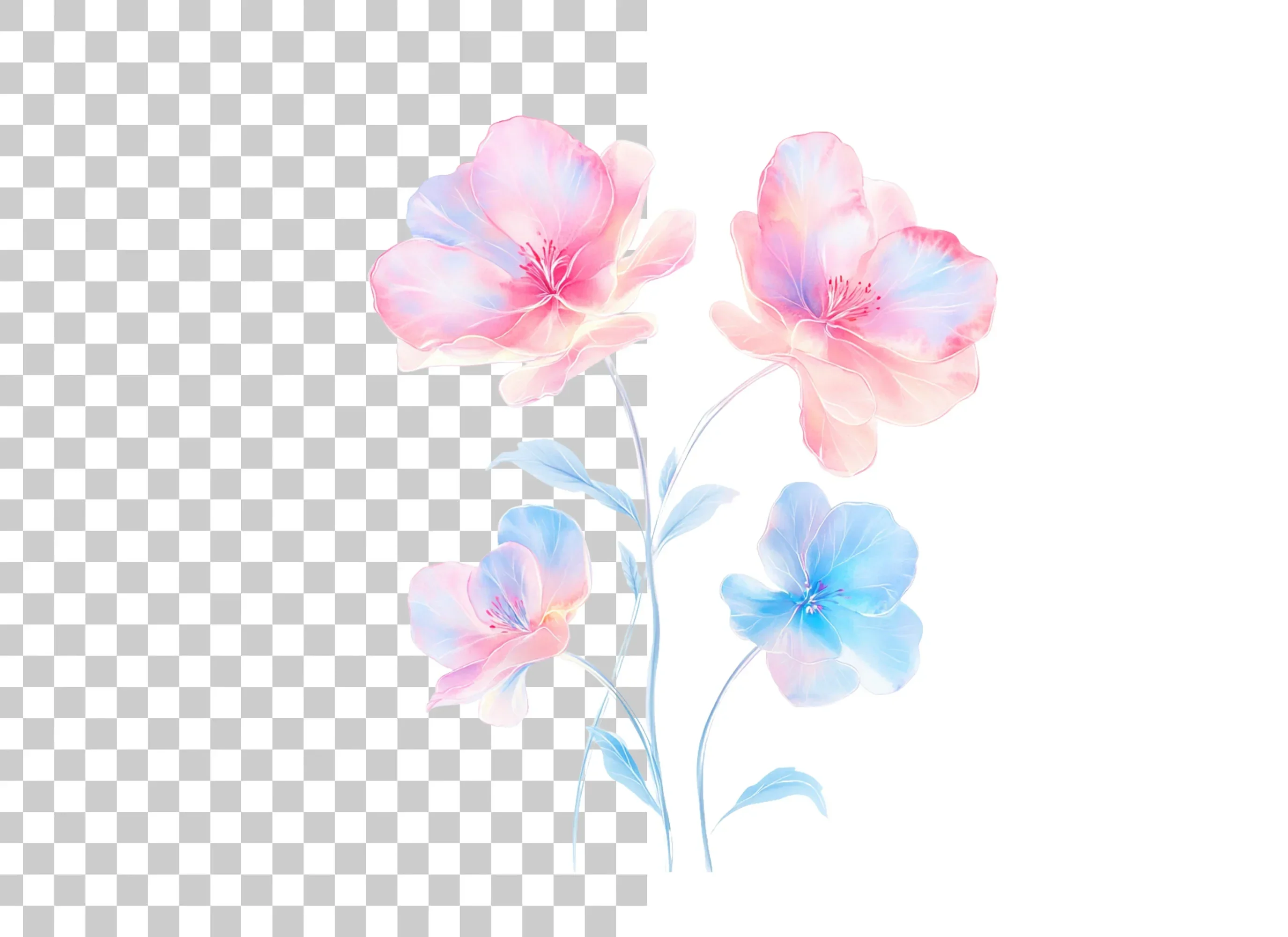 Ethereal Pastel Floral Clipart Bundle - Image 2
