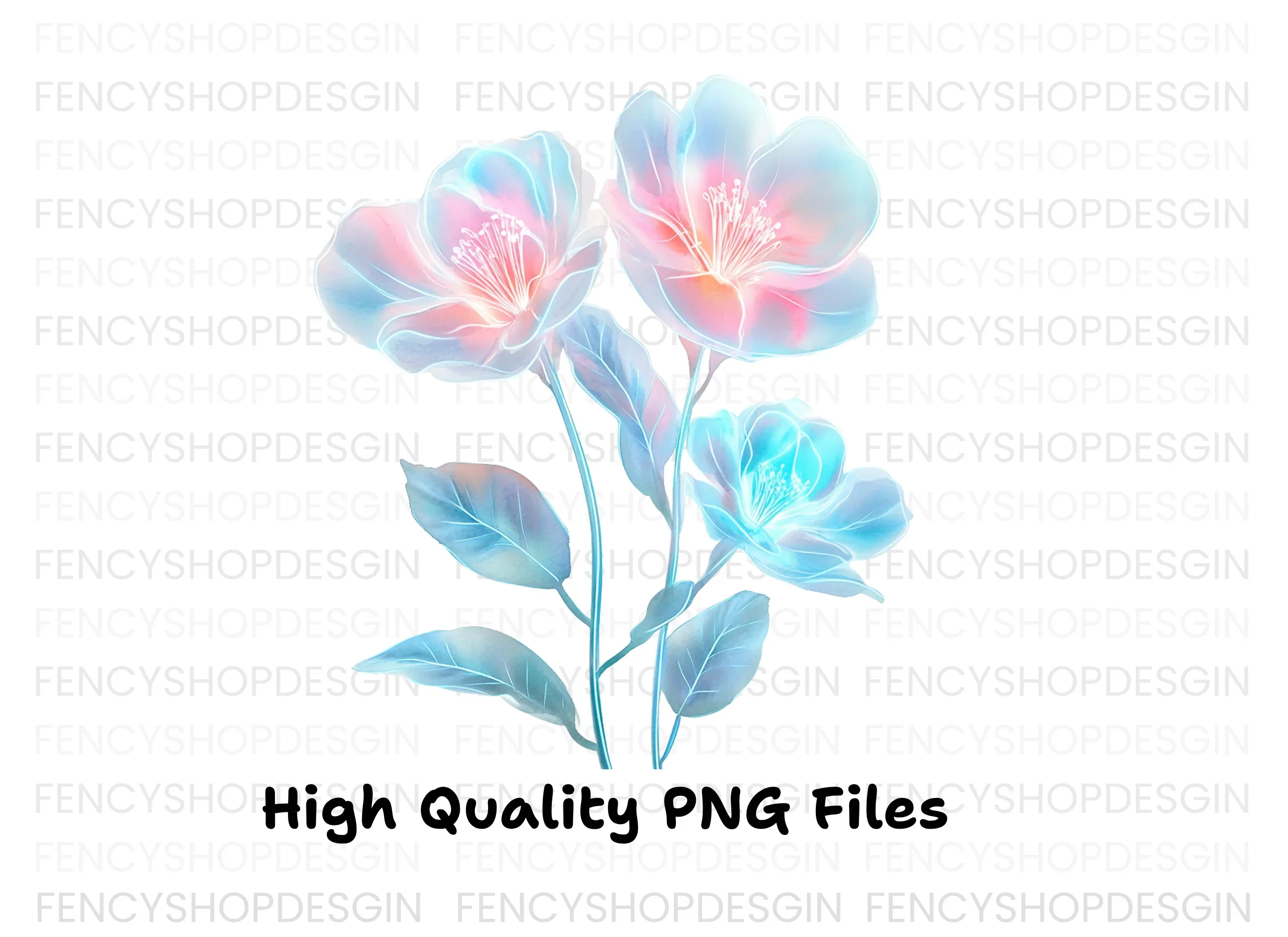 Ethereal Pastel Floral Clipart Bundle - Image 3