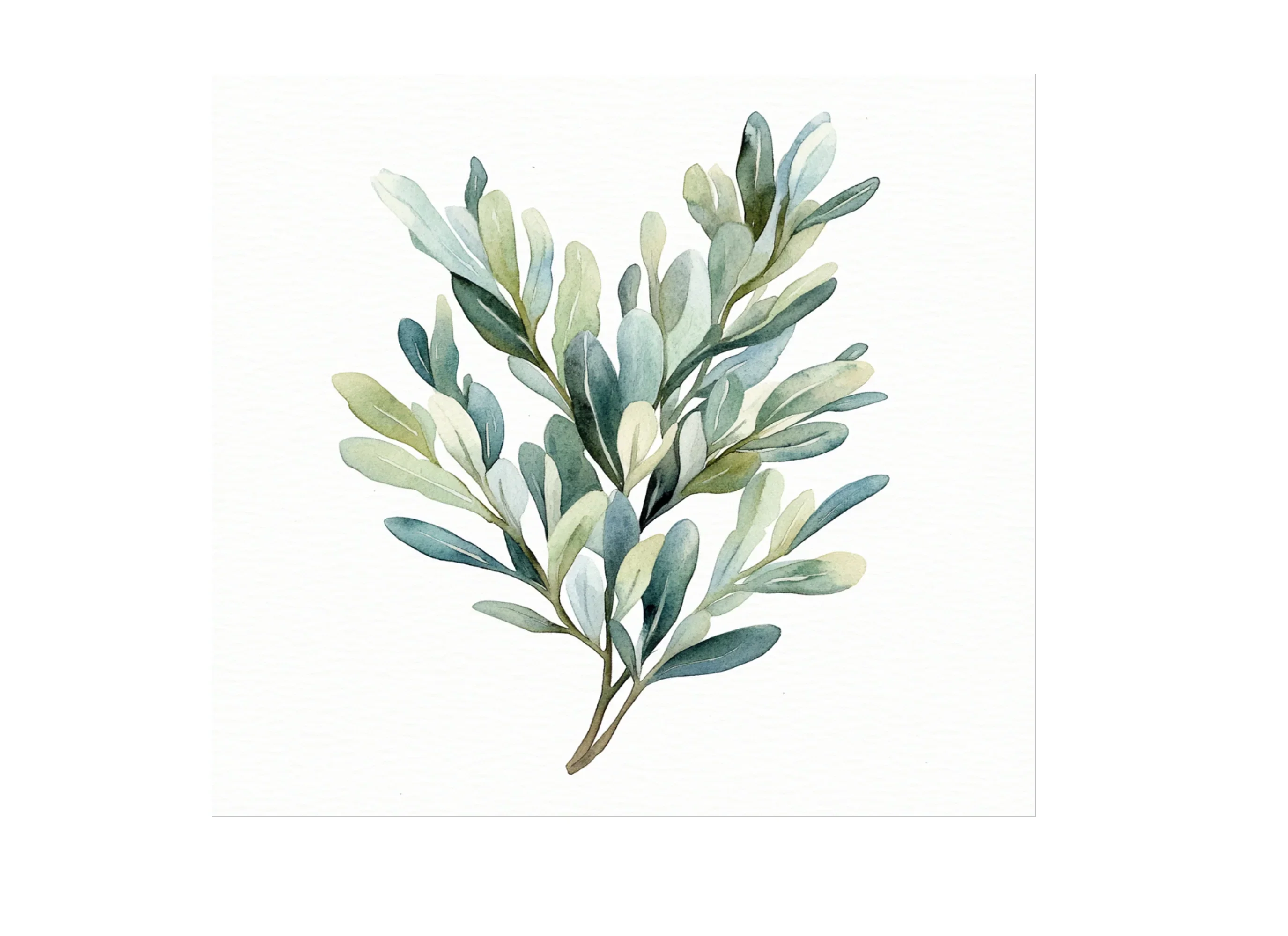 Eucalyptus and Sage Green Leaf Clipart Bundle - Image 2