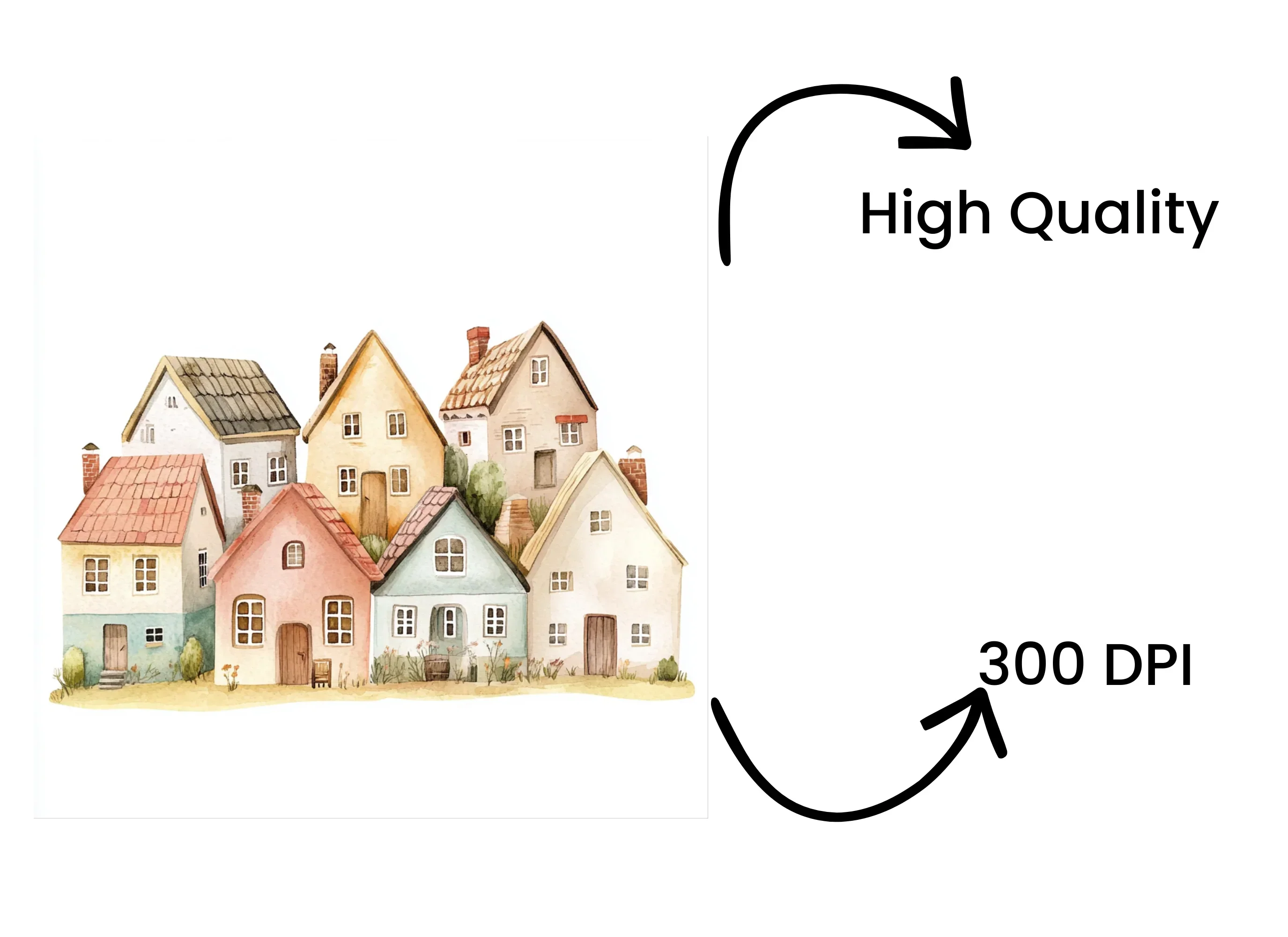 European Village Clipart Bundle - Image 4